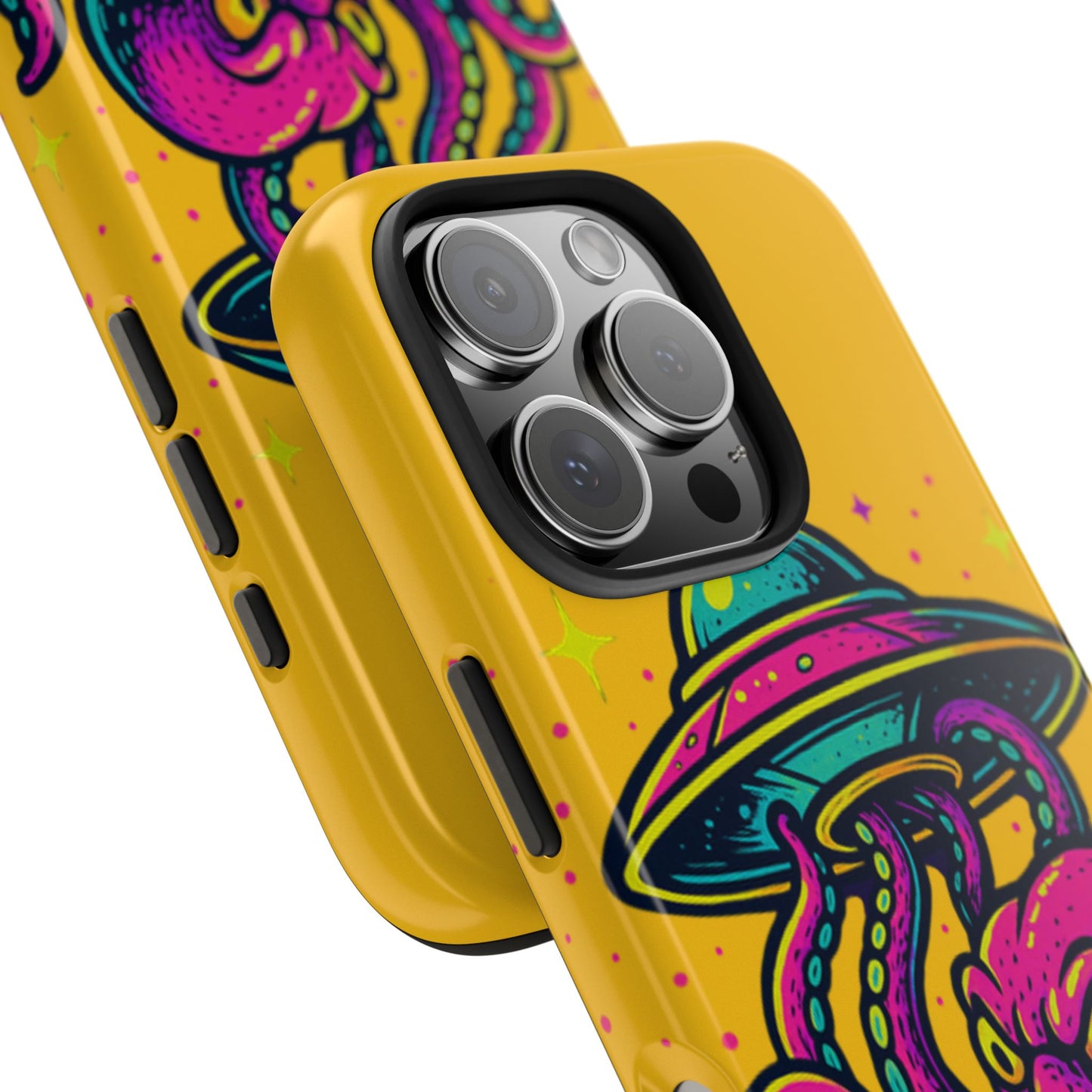 kraken Phone Case | Unique Yellow Design for Alien Lovers