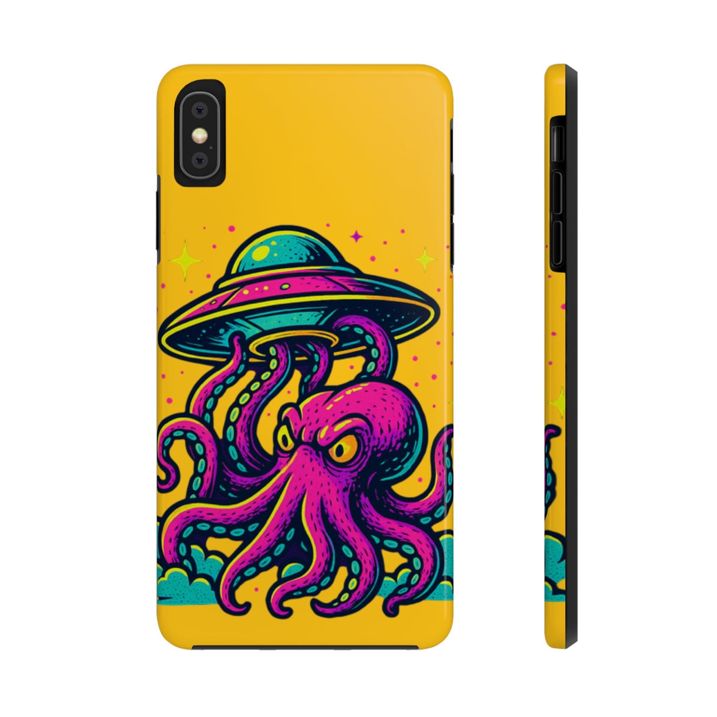 kraken Phone Case | Unique Yellow Design for Alien Lovers
