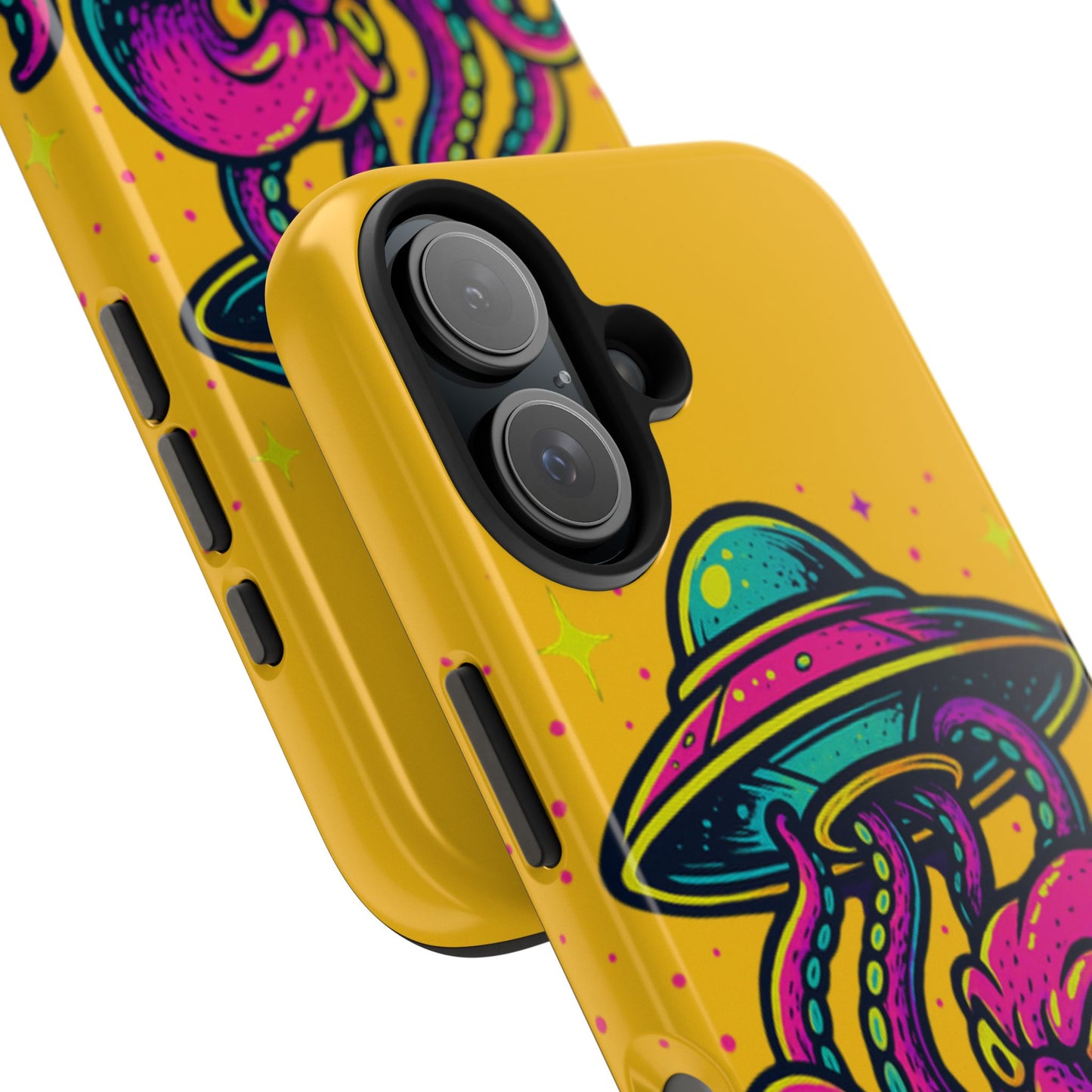 kraken Phone Case | Unique Yellow Design for Alien Lovers