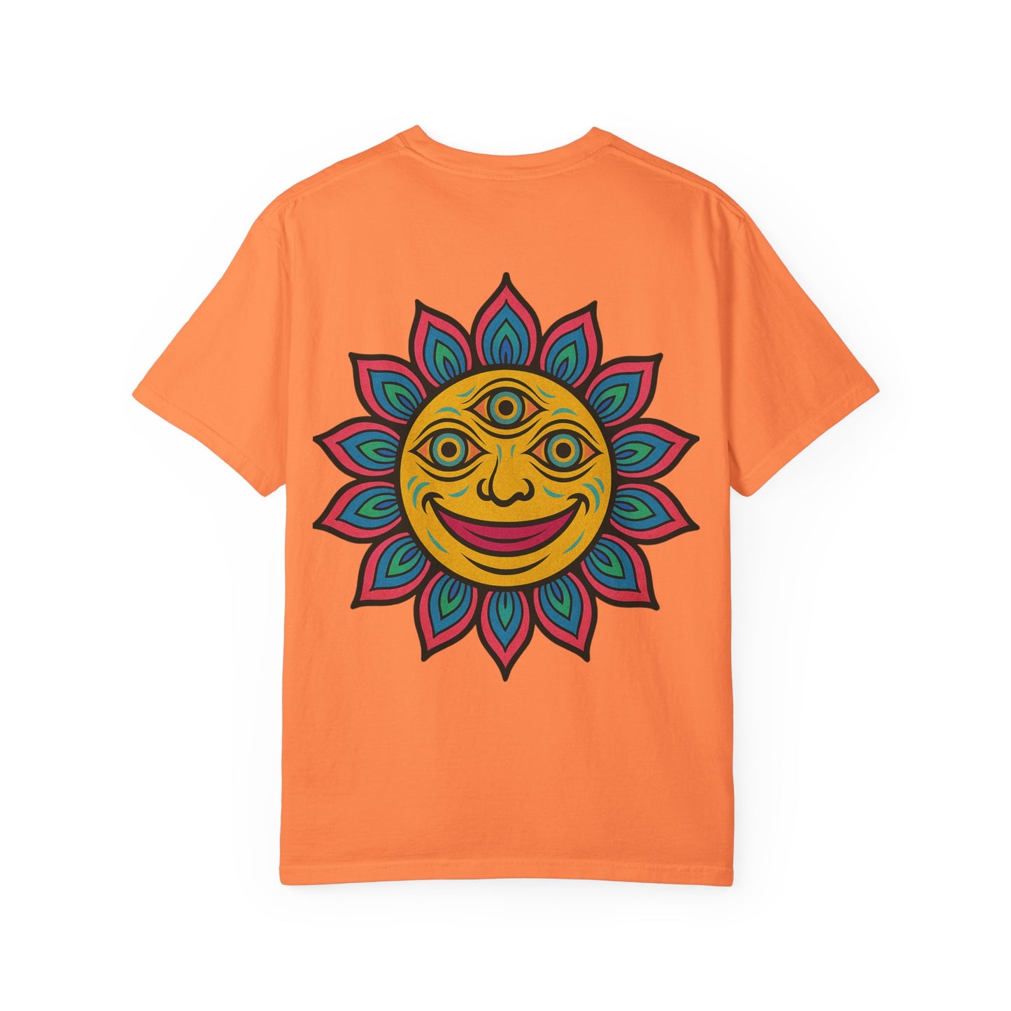 Colorful lotus Sun Graphic Tee
