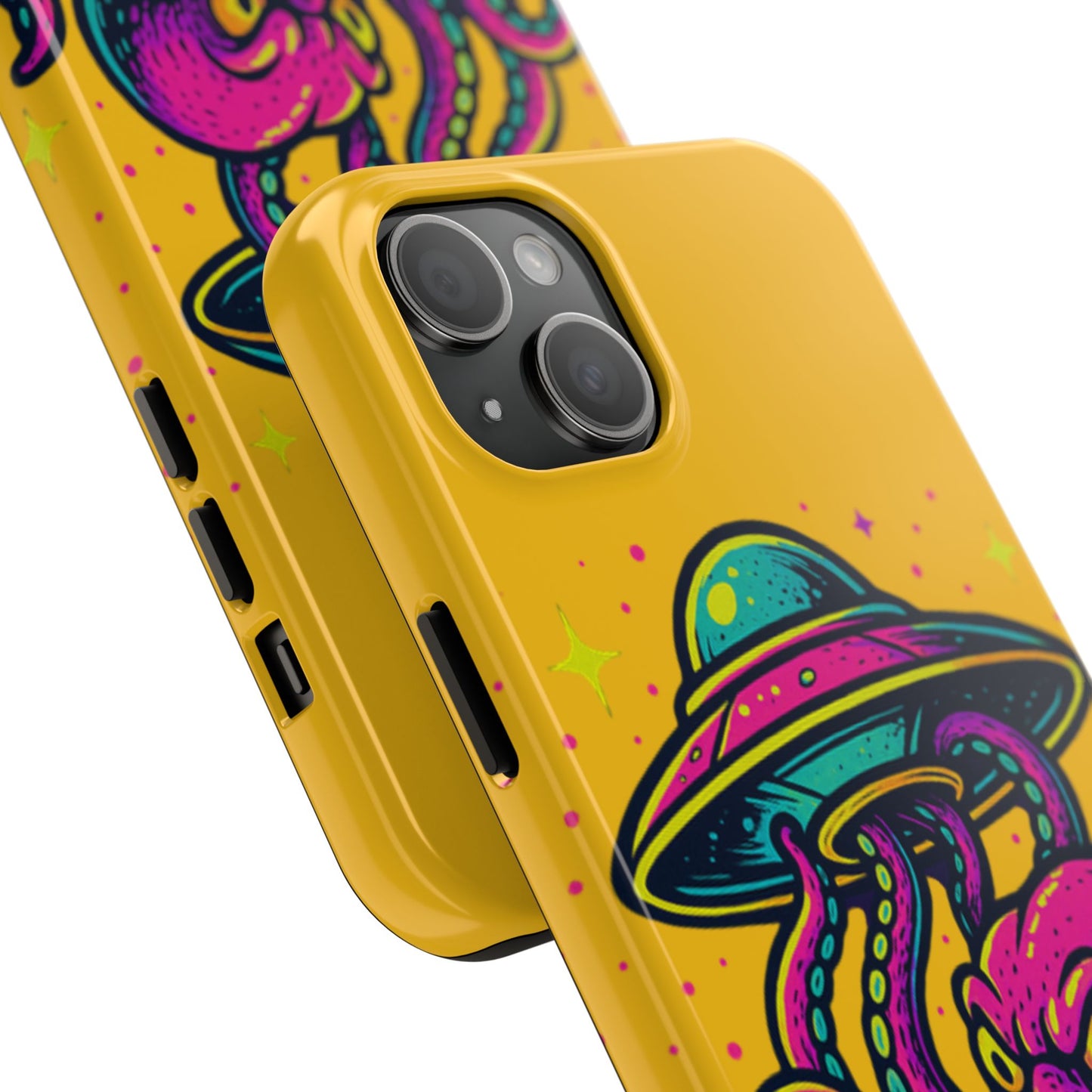 kraken Phone Case | Unique Yellow Design for Alien Lovers