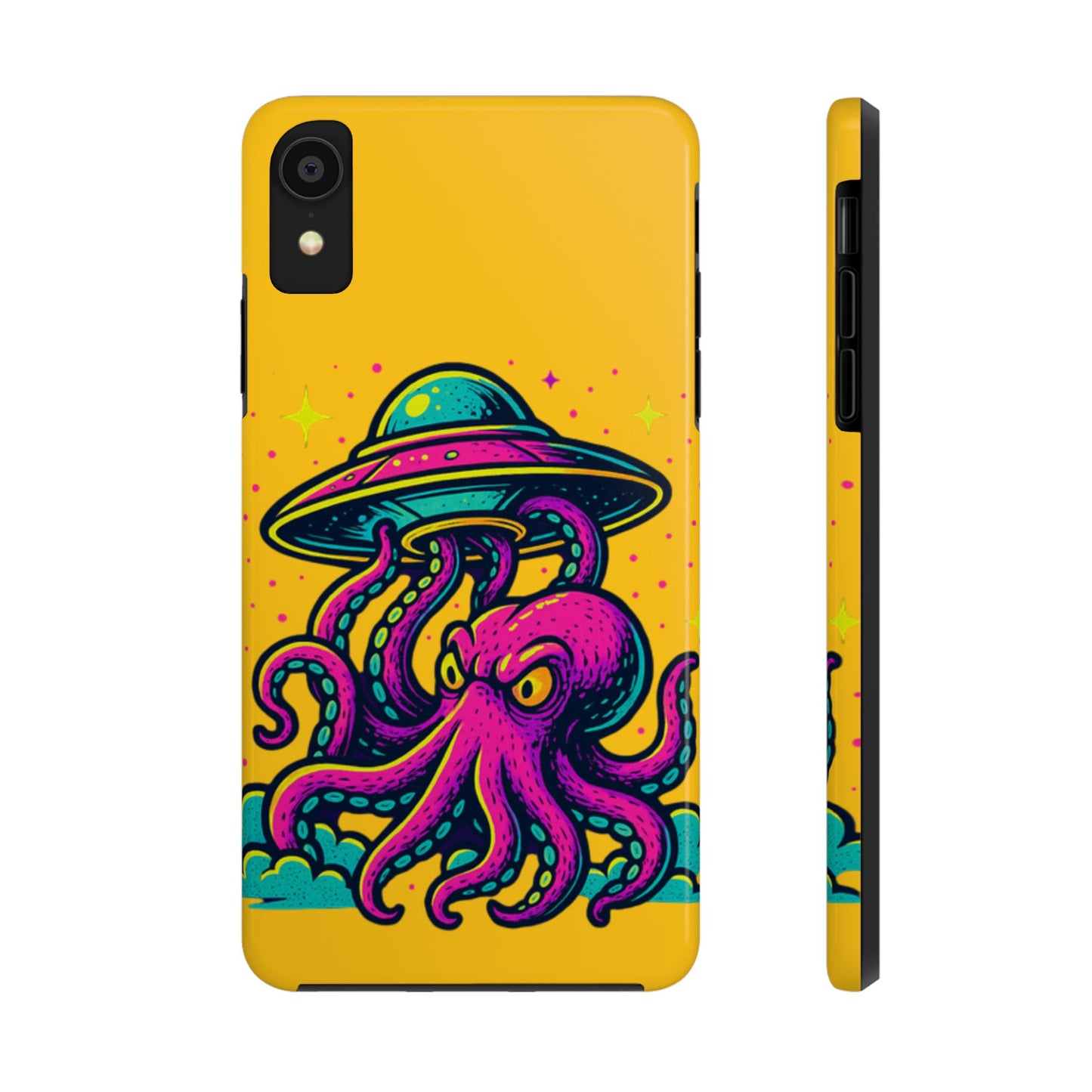 kraken Phone Case | Unique Yellow Design for Alien Lovers