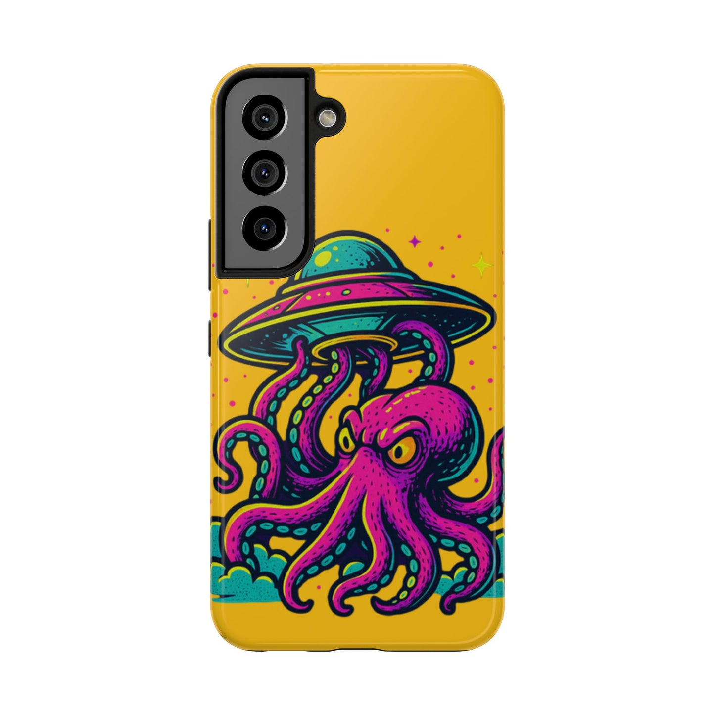 kraken Phone Case | Unique Yellow Design for Alien Lovers