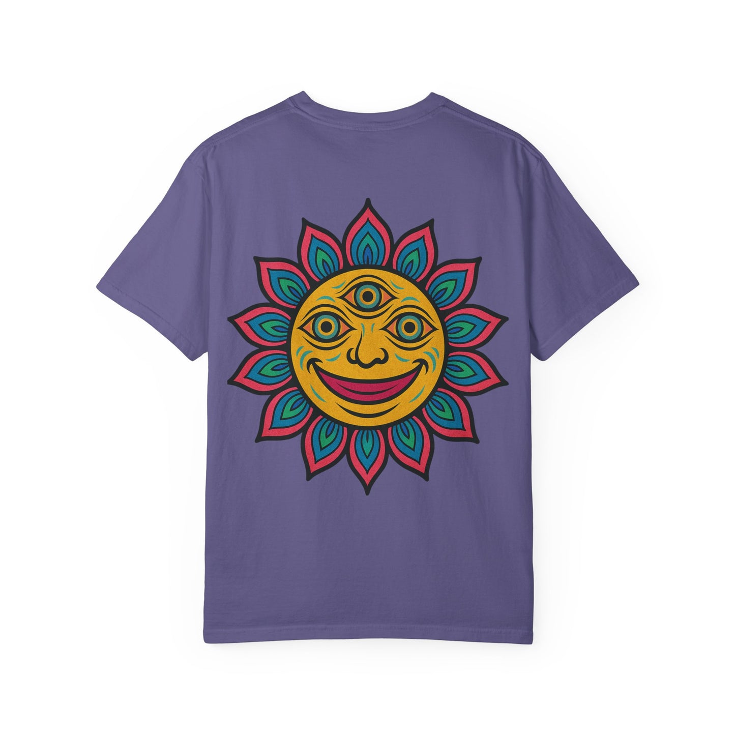 Colorful lotus Sun Graphic Tee