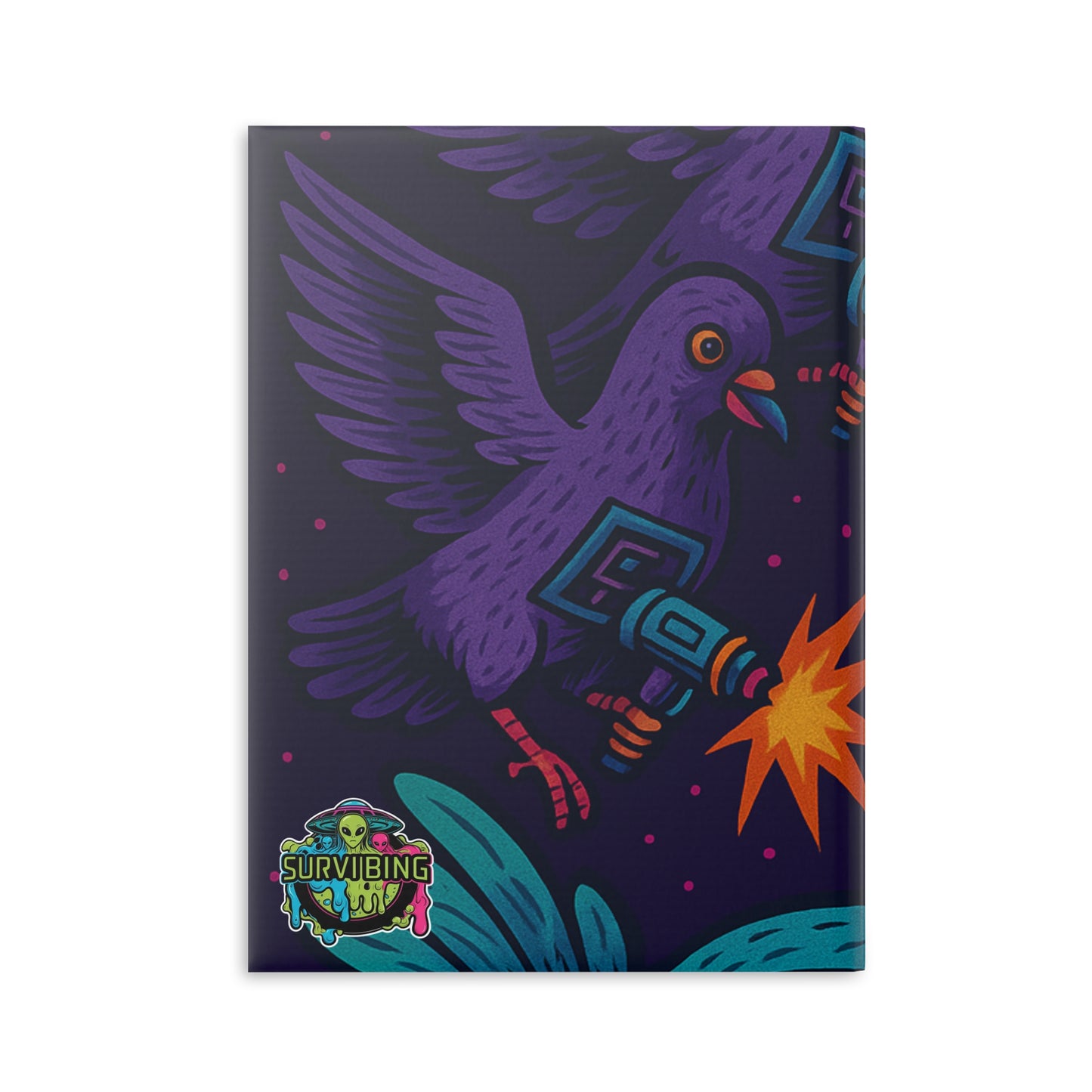 Cosmic Creature Hardcover Notebook | Quirky Alien & Octopus Design | Perfect for Creatives