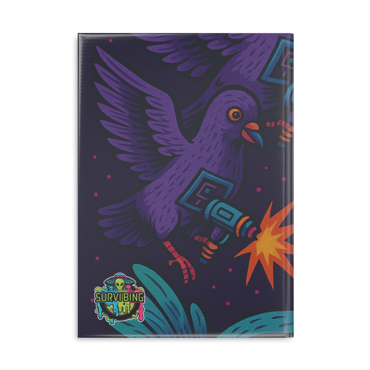Cosmic Creature Hardcover Notebook | Quirky Alien & Octopus Design | Perfect for Creatives