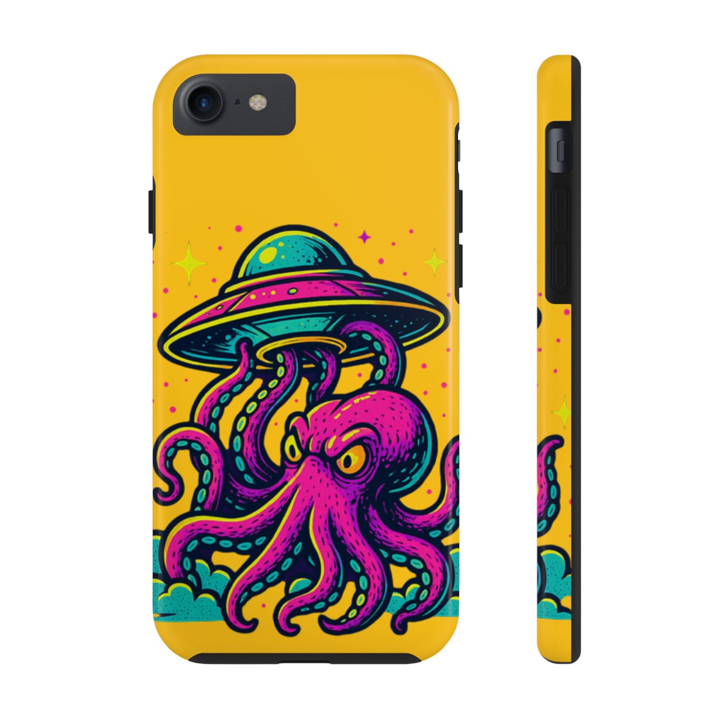 kraken Phone Case | Unique Yellow Design for Alien Lovers