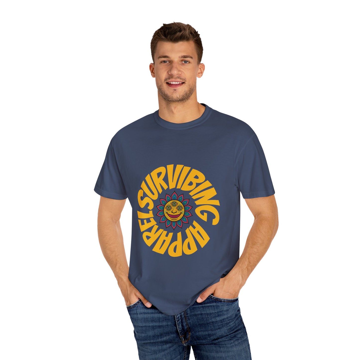 Colorful lotus Sun Graphic Tee