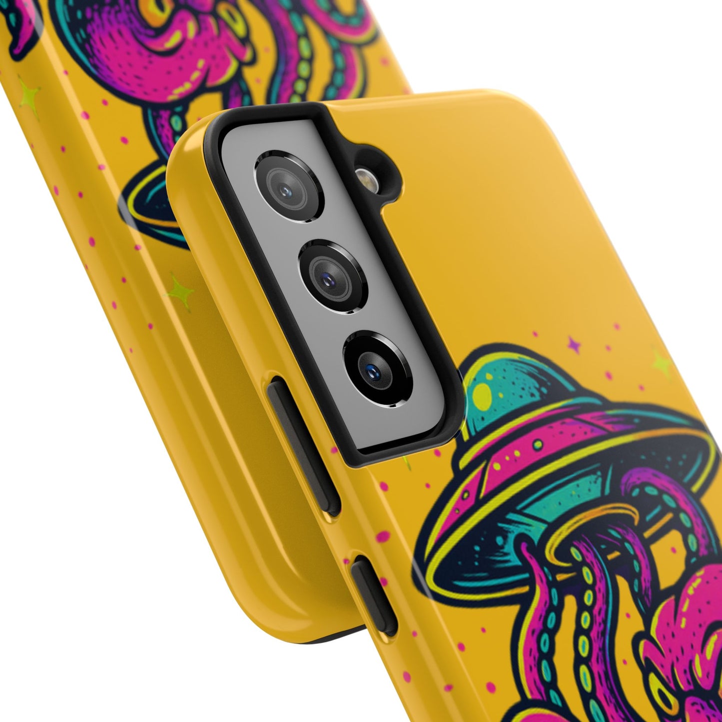 kraken Phone Case | Unique Yellow Design for Alien Lovers