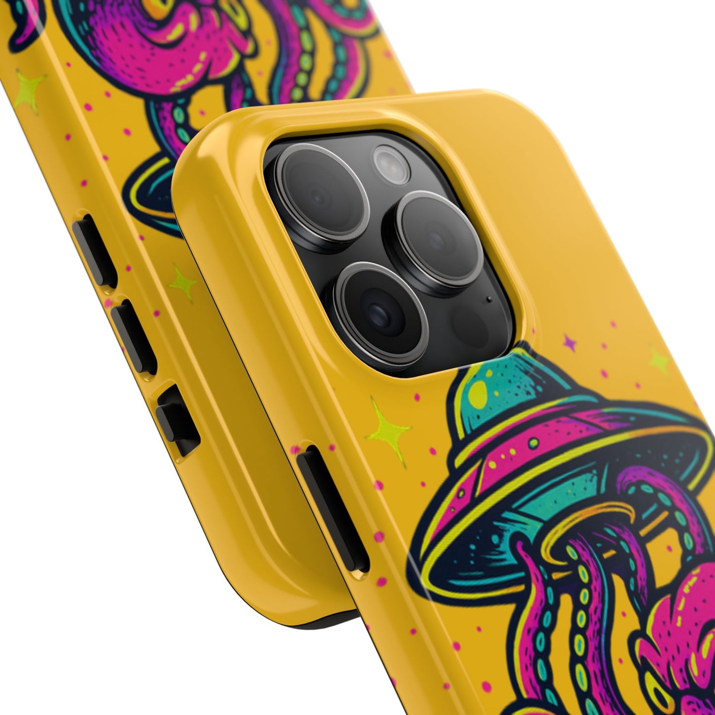 kraken Phone Case | Unique Yellow Design for Alien Lovers