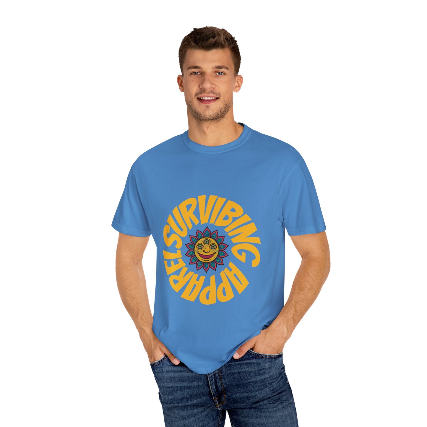 Colorful lotus Sun Graphic Tee