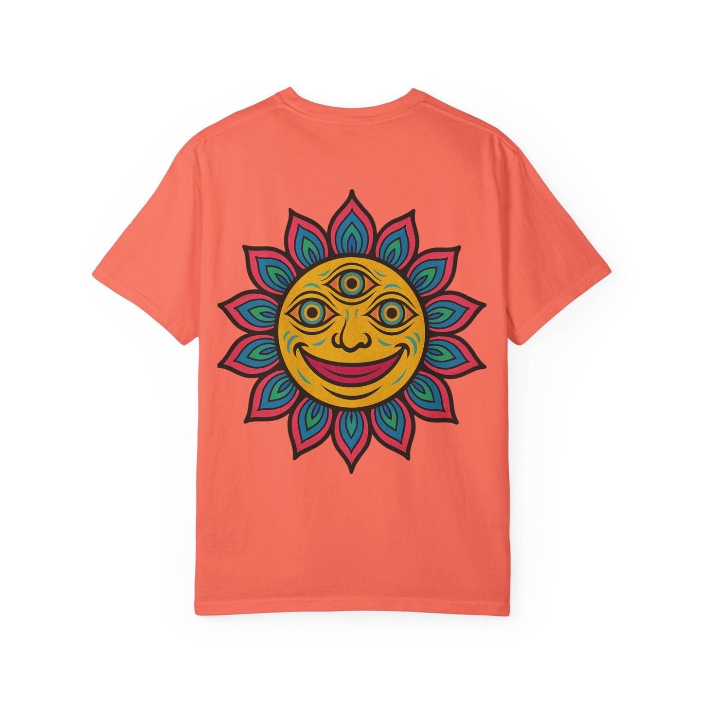 Colorful lotus Sun Graphic Tee
