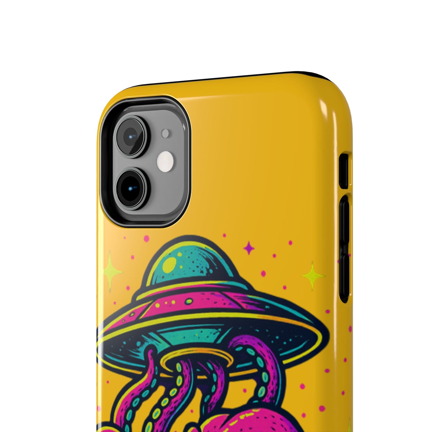 kraken Phone Case | Unique Yellow Design for Alien Lovers