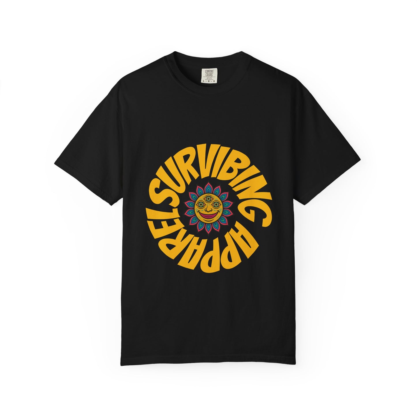Colorful lotus Sun Graphic Tee