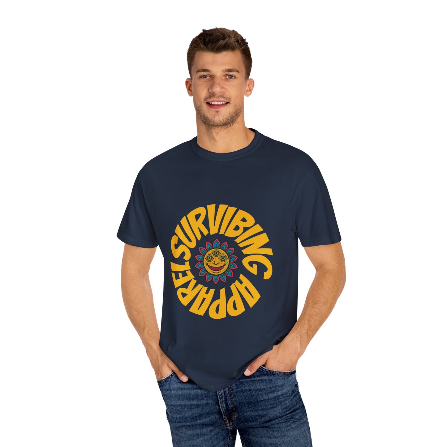Colorful lotus Sun Graphic Tee