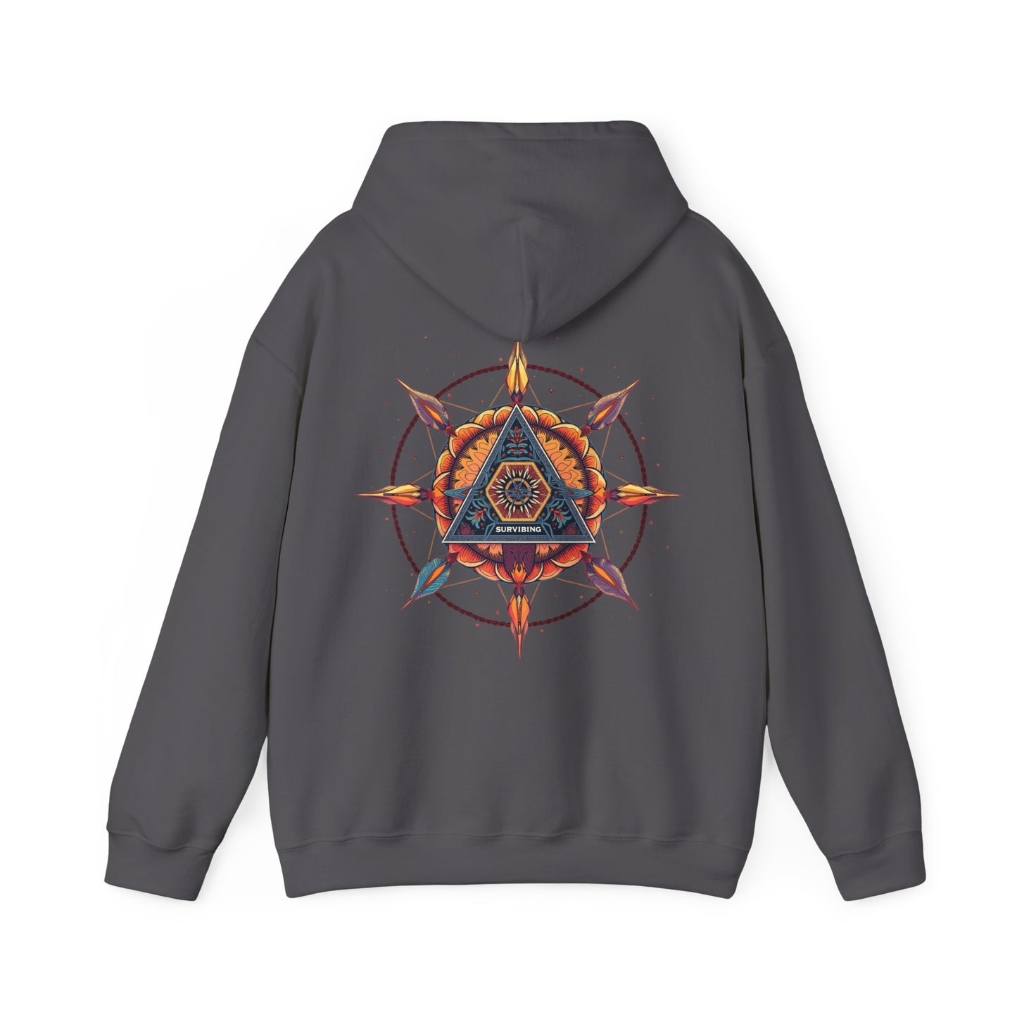 Surviving Compass Unisex Heavy Blend Hooded Sweatshirt - Cozy Spiritual Apparel