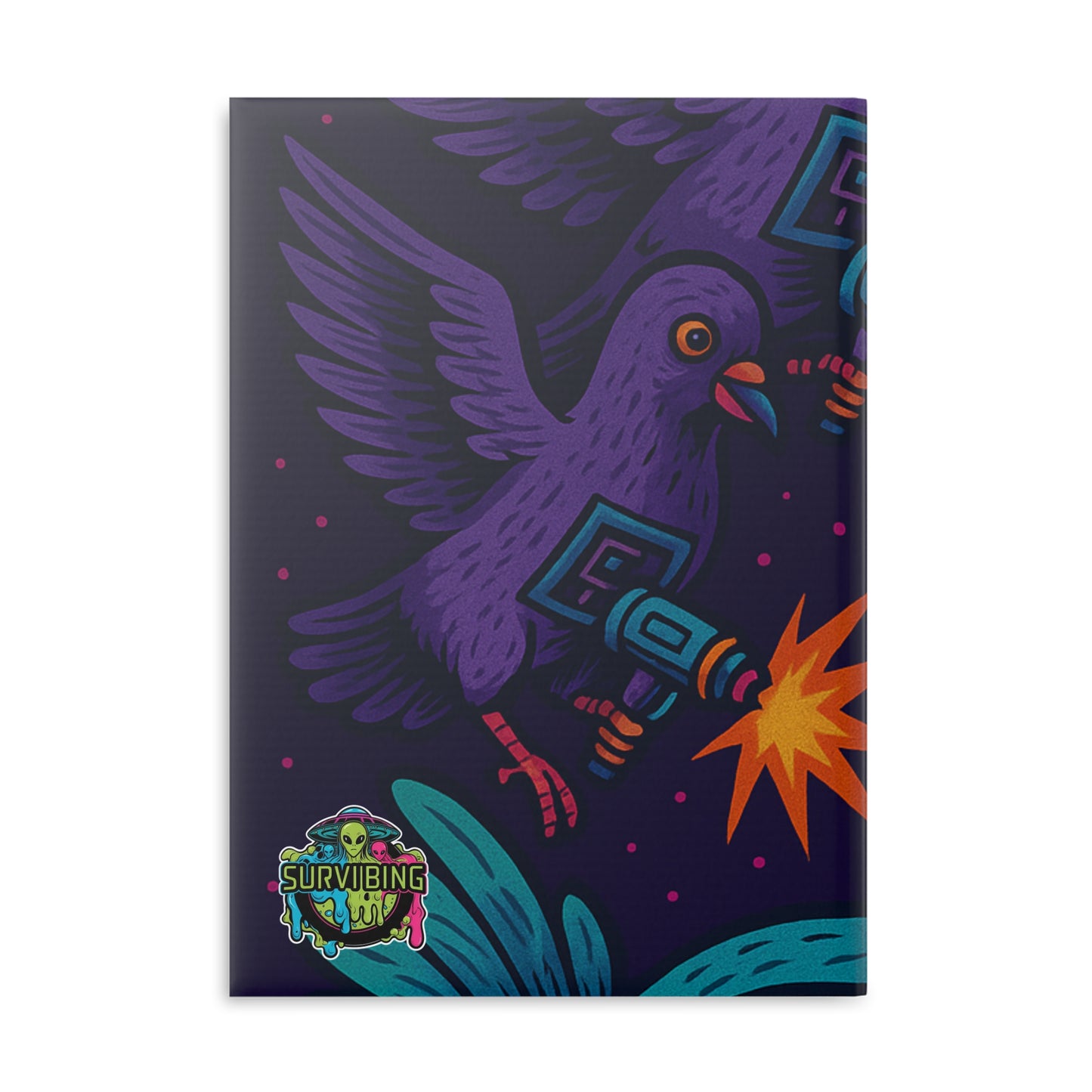 Cosmic Creature Hardcover Notebook | Quirky Alien & Octopus Design | Perfect for Creatives