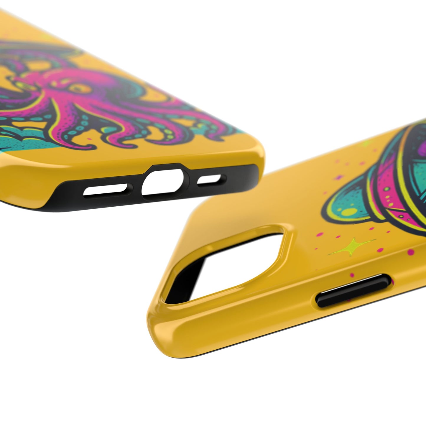 kraken Phone Case | Unique Yellow Design for Alien Lovers