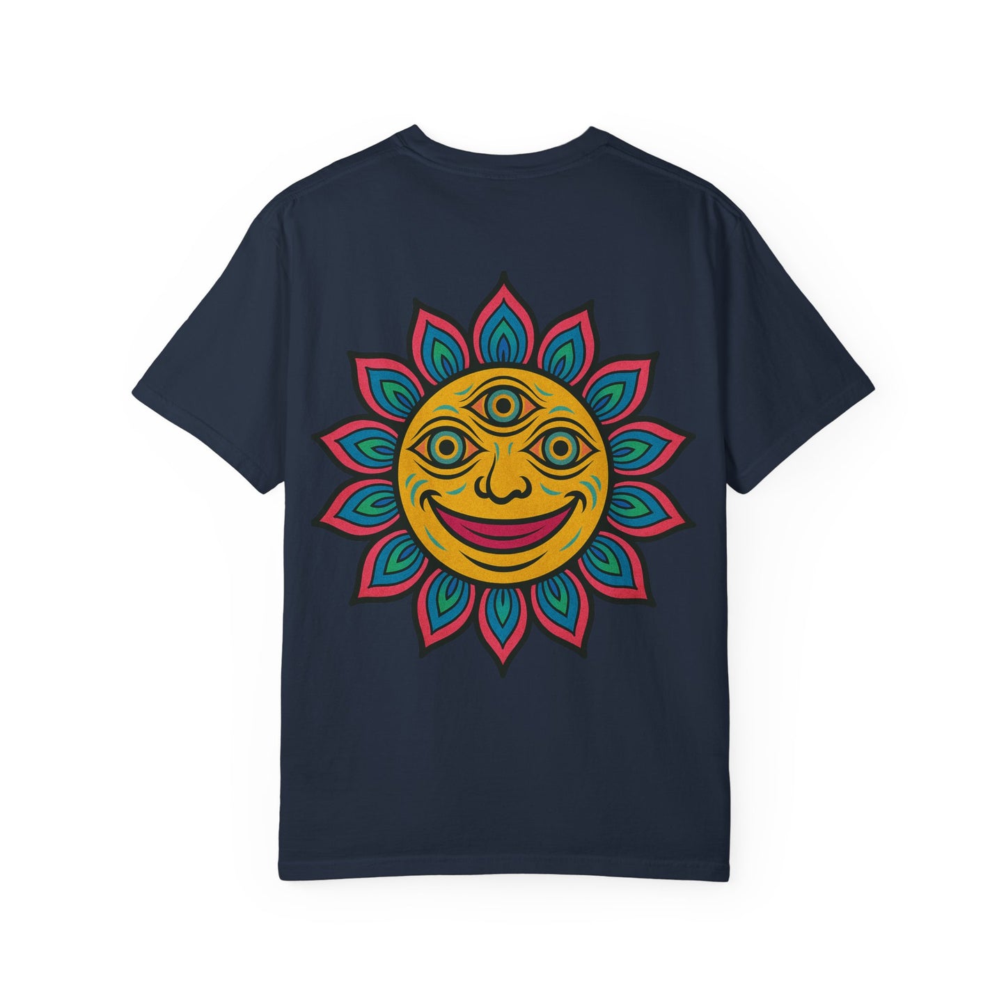Colorful lotus Sun Graphic Tee