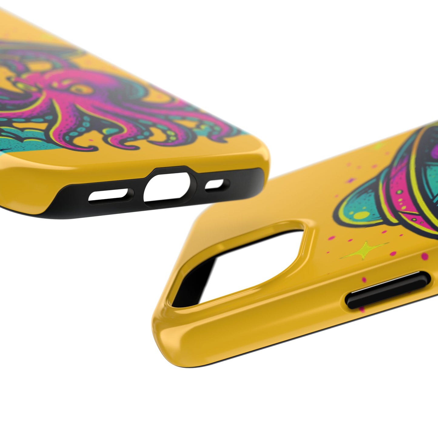 kraken Phone Case | Unique Yellow Design for Alien Lovers