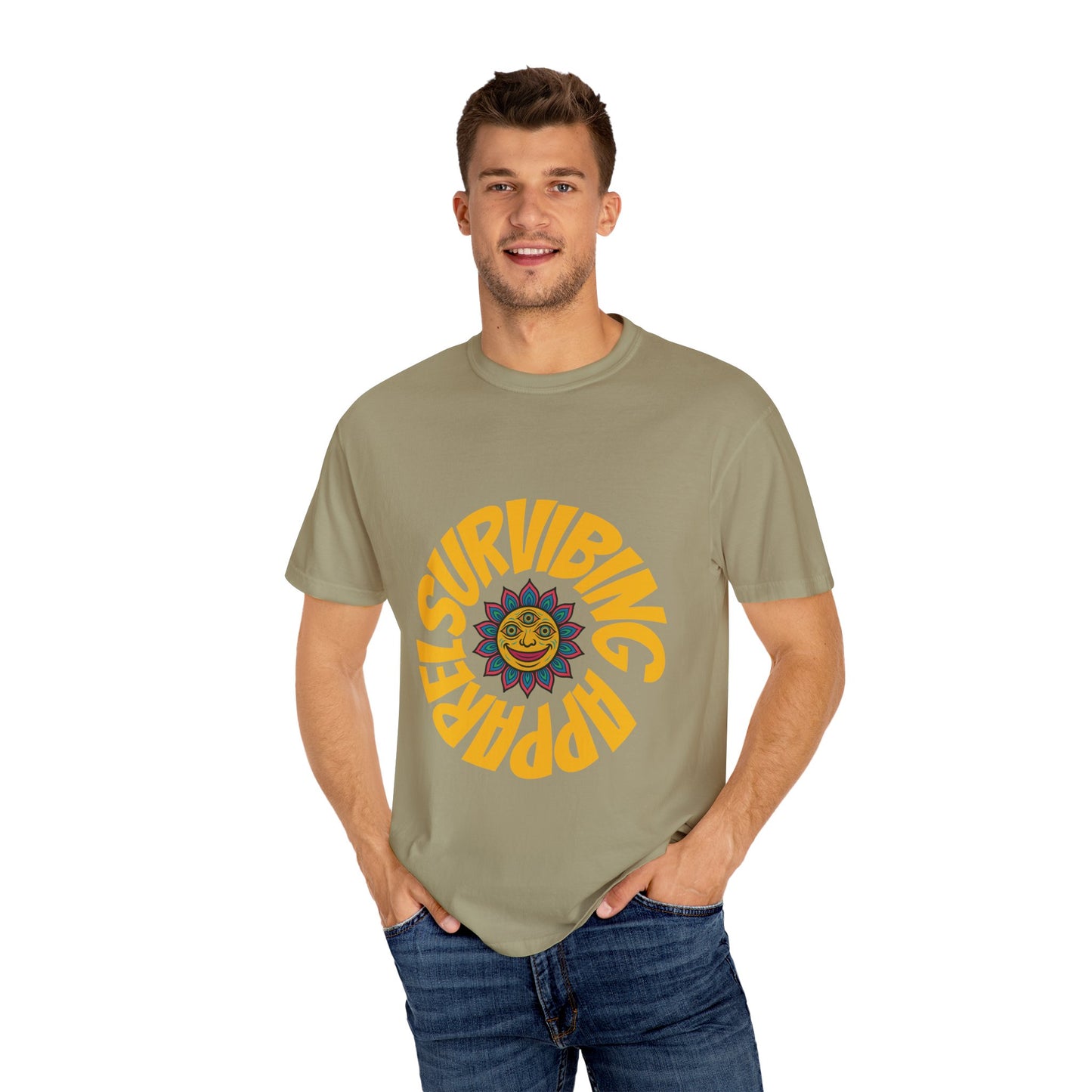 Colorful lotus Sun Graphic Tee