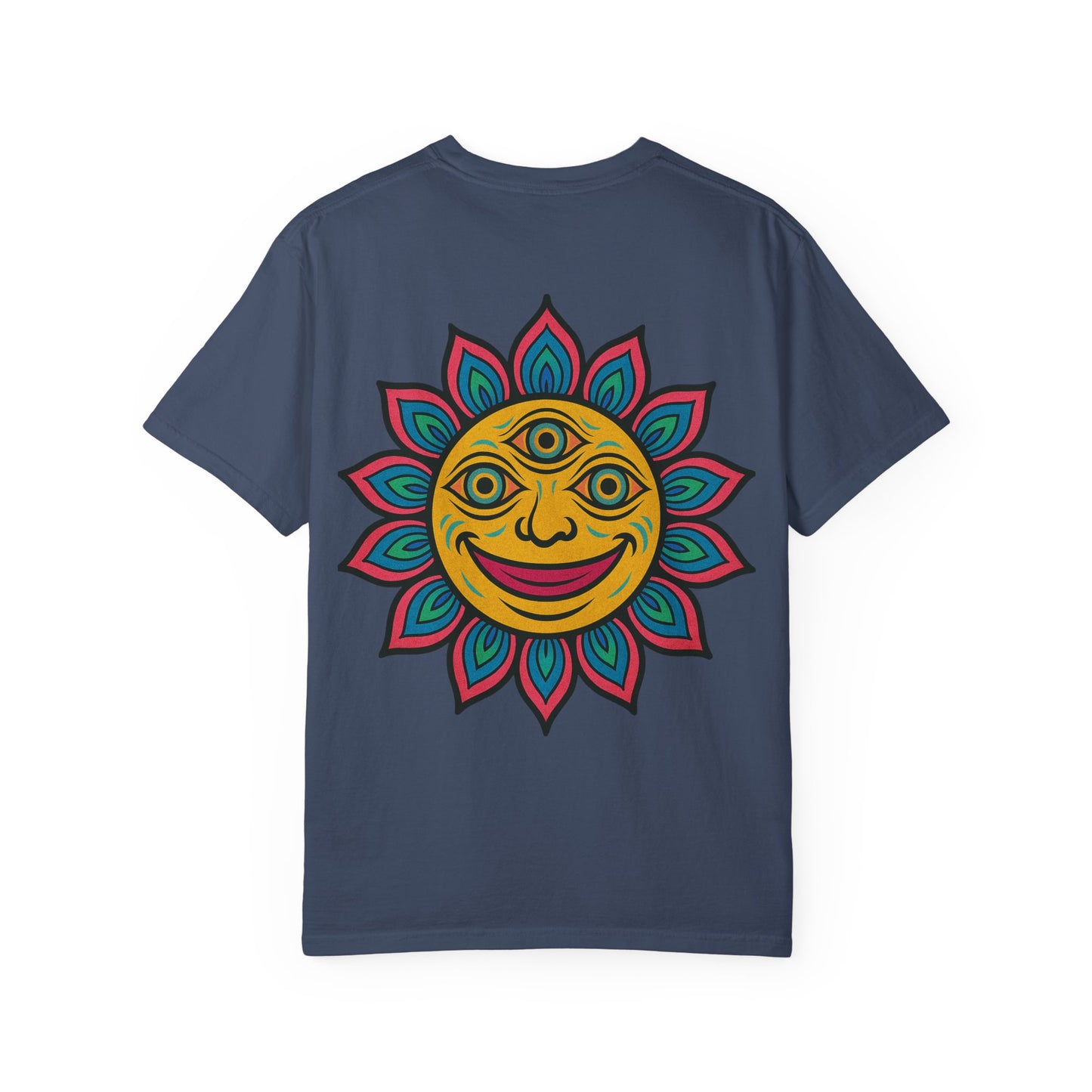 Colorful lotus Sun Graphic Tee