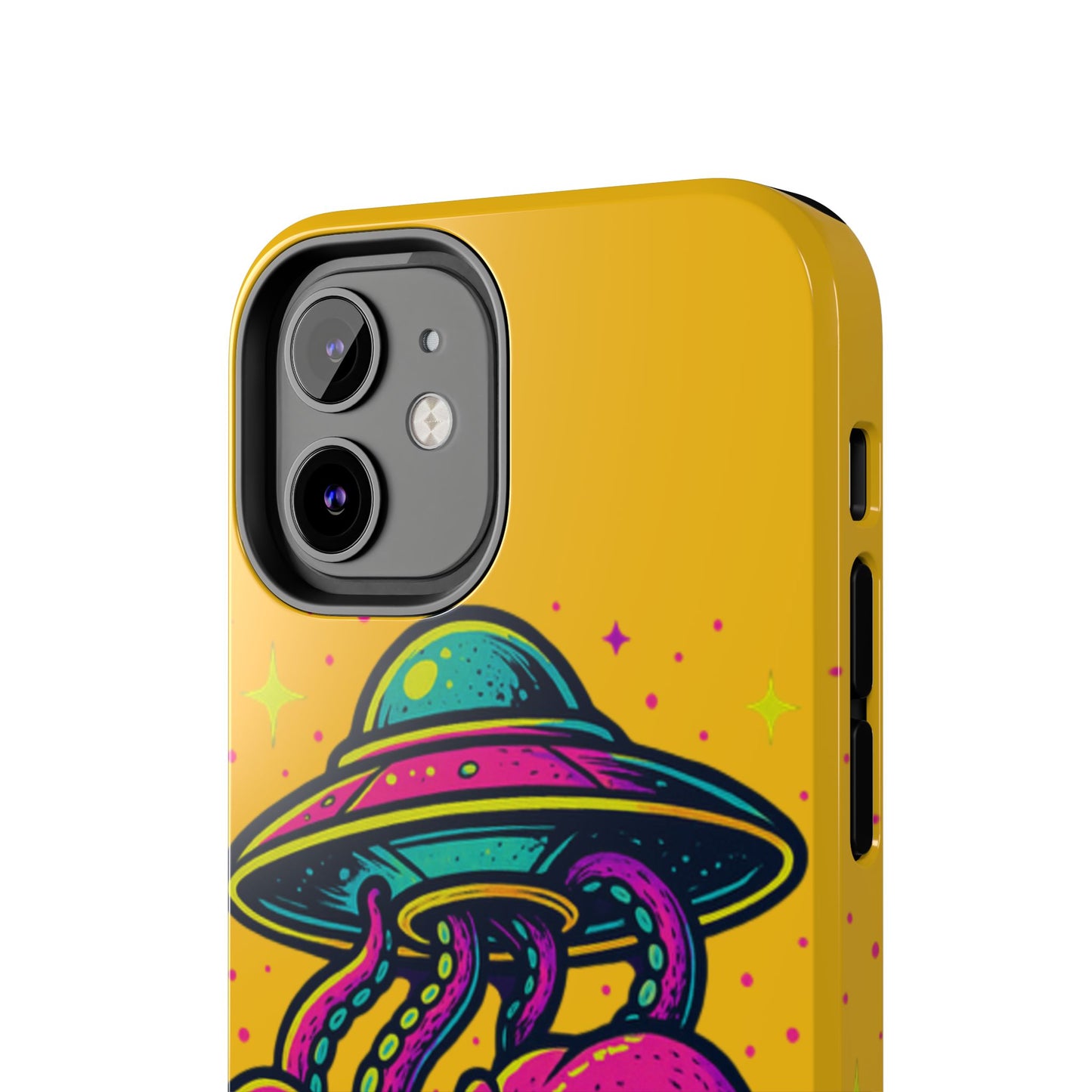 kraken Phone Case | Unique Yellow Design for Alien Lovers