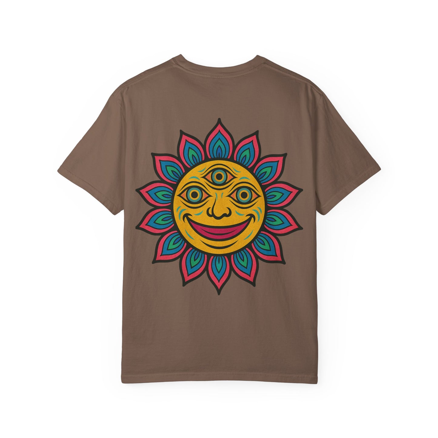 Colorful lotus Sun Graphic Tee