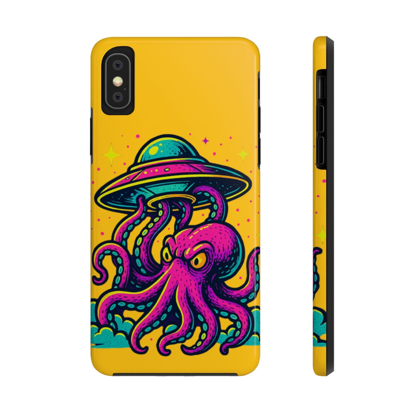 kraken Phone Case | Unique Yellow Design for Alien Lovers