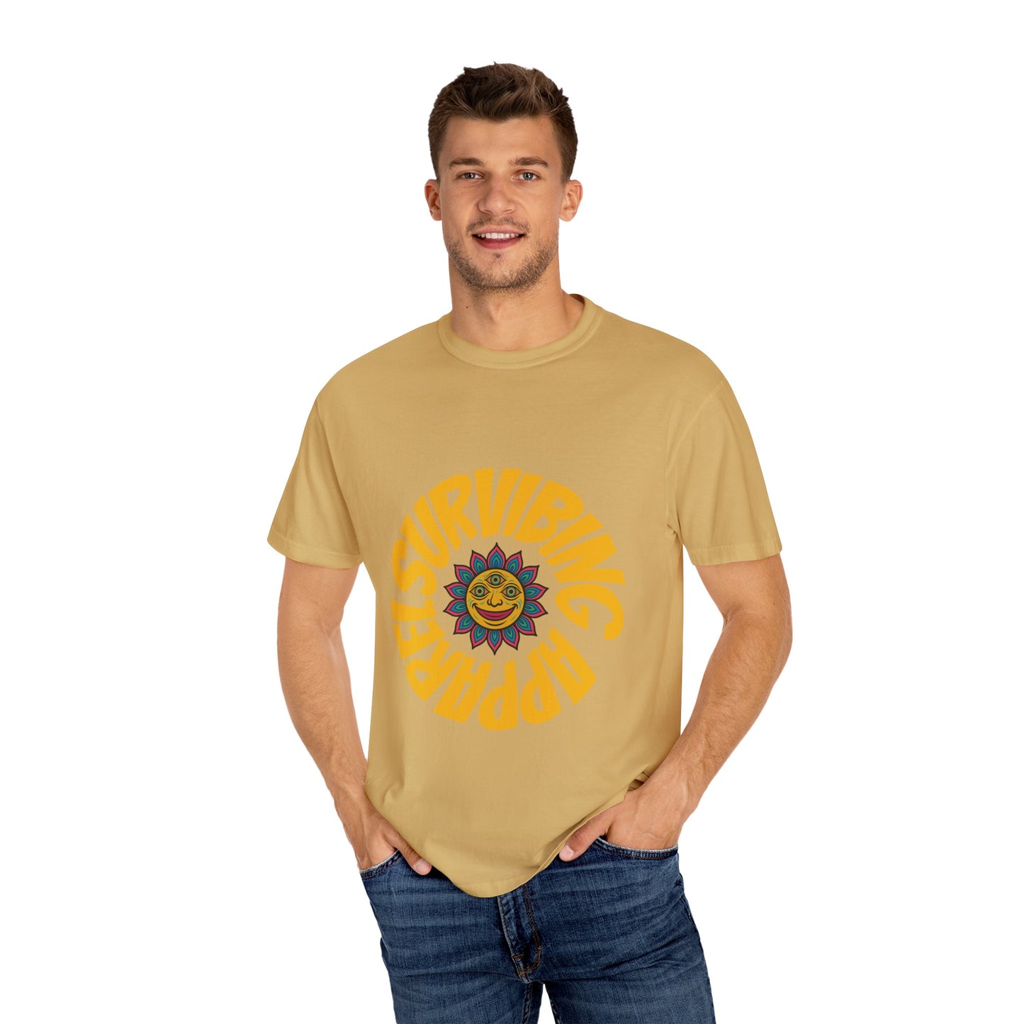 Colorful lotus Sun Graphic Tee