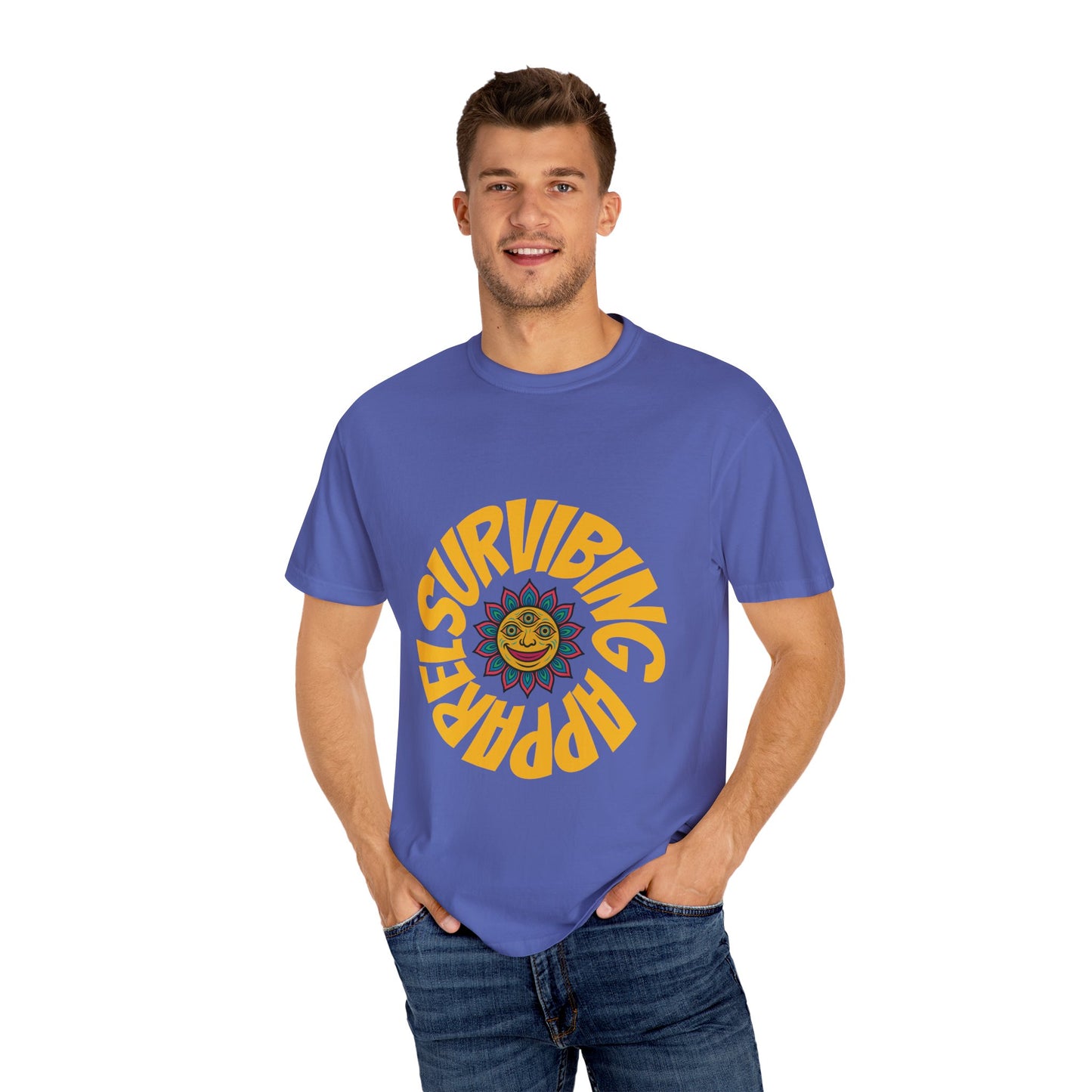 Colorful lotus Sun Graphic Tee