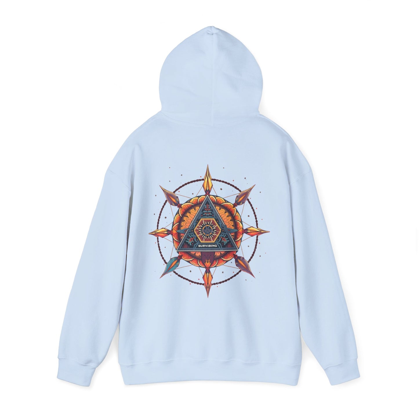 Surviving Compass Unisex Heavy Blend Hooded Sweatshirt - Cozy Spiritual Apparel