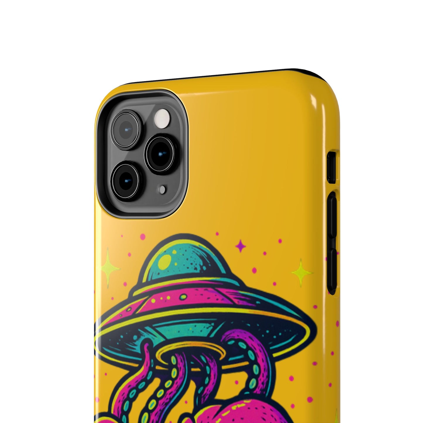 kraken Phone Case | Unique Yellow Design for Alien Lovers