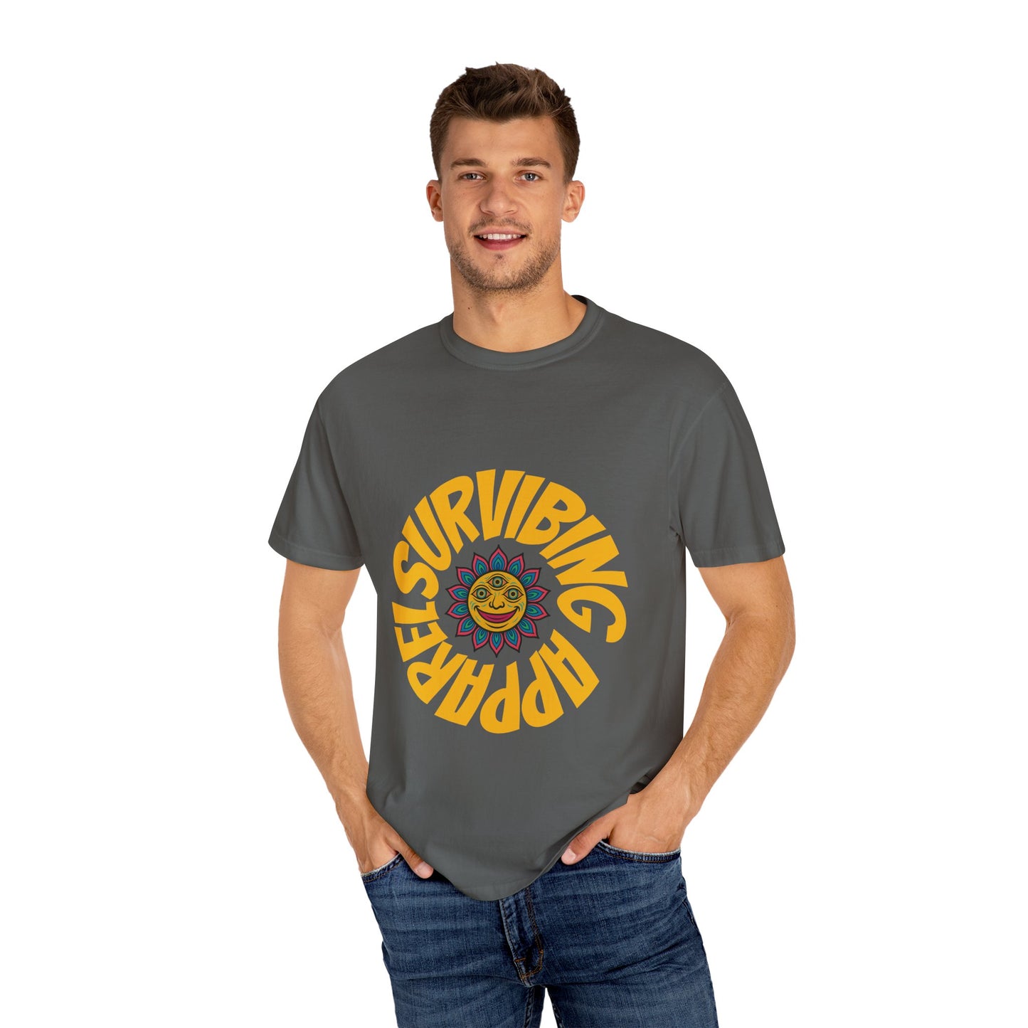 Colorful lotus Sun Graphic Tee