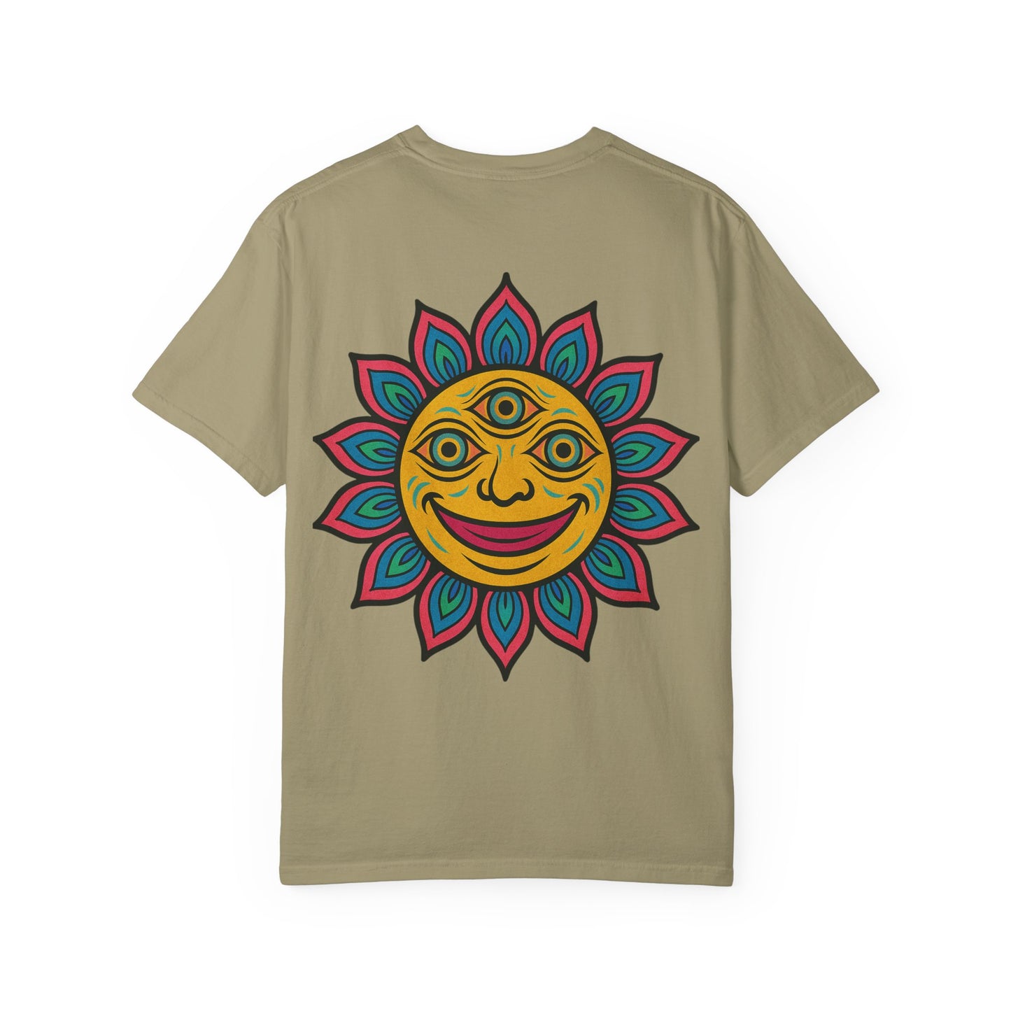 Colorful lotus Sun Graphic Tee