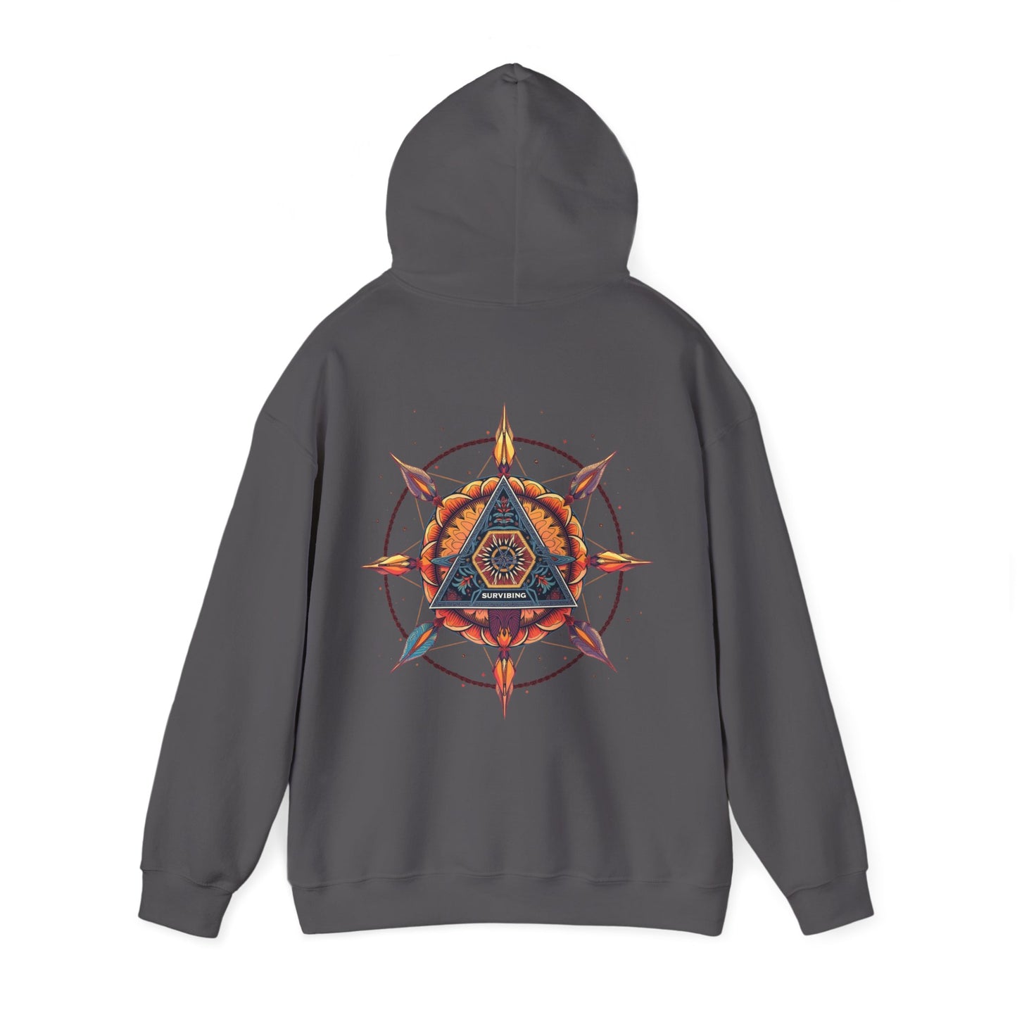 Surviving Compass Unisex Heavy Blend Hooded Sweatshirt - Cozy Spiritual Apparel
