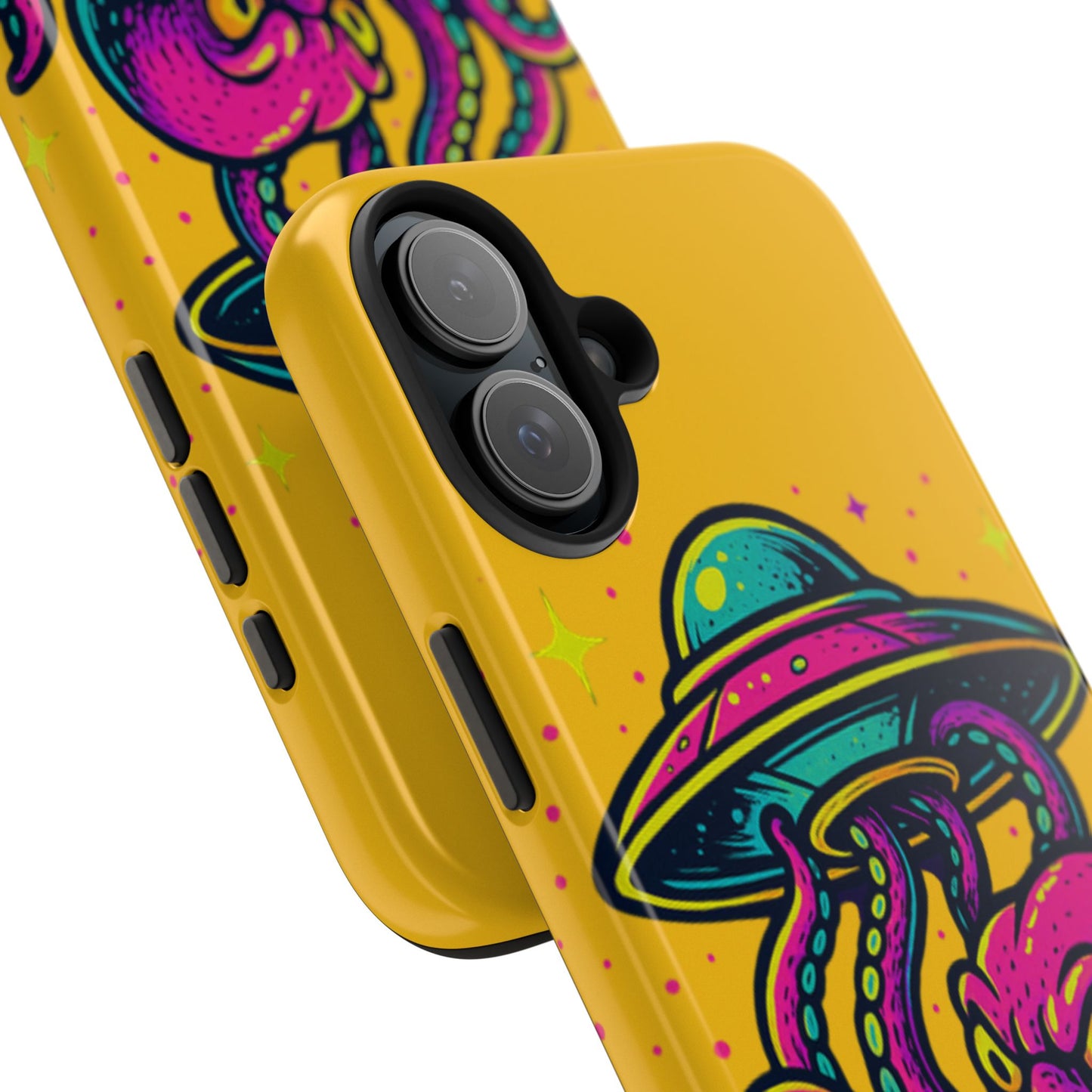 kraken Phone Case | Unique Yellow Design for Alien Lovers