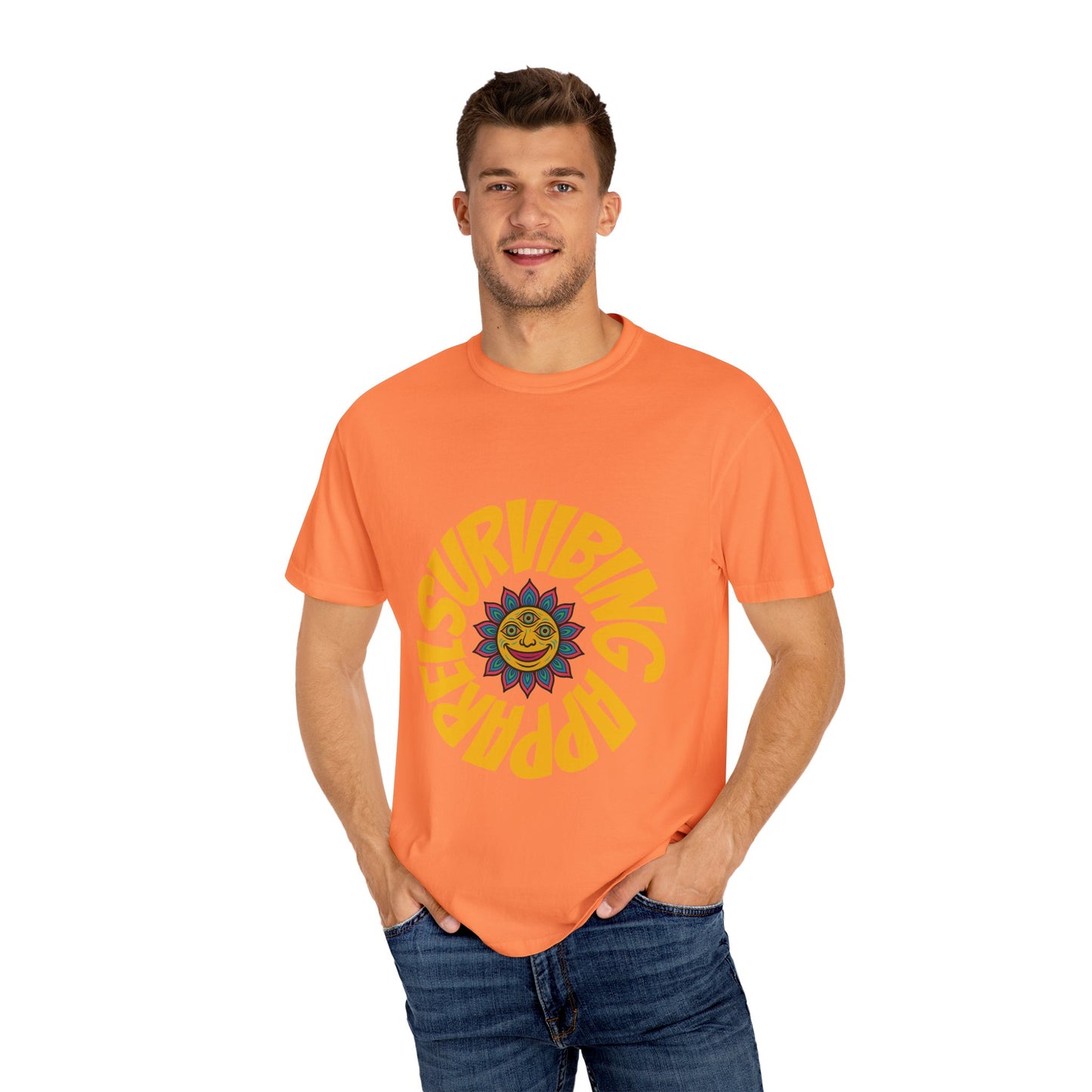 Colorful lotus Sun Graphic Tee