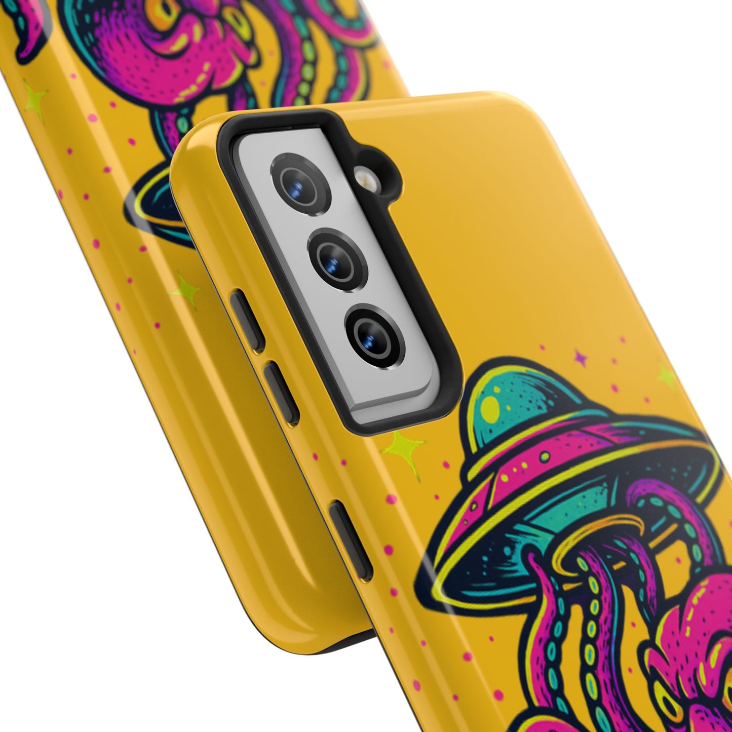 kraken Phone Case | Unique Yellow Design for Alien Lovers