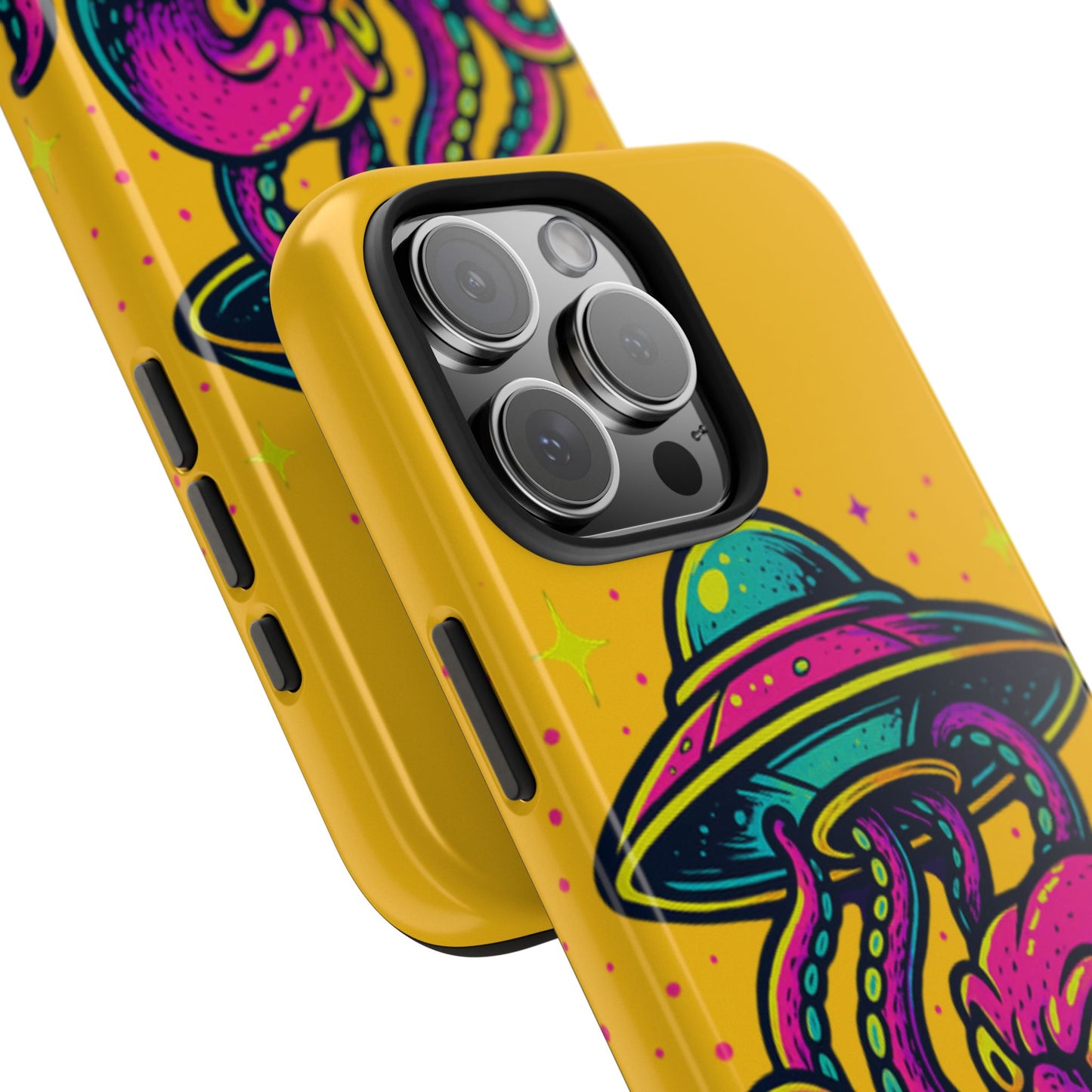 kraken Phone Case | Unique Yellow Design for Alien Lovers
