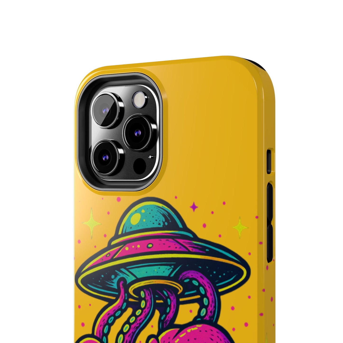 kraken Phone Case | Unique Yellow Design for Alien Lovers