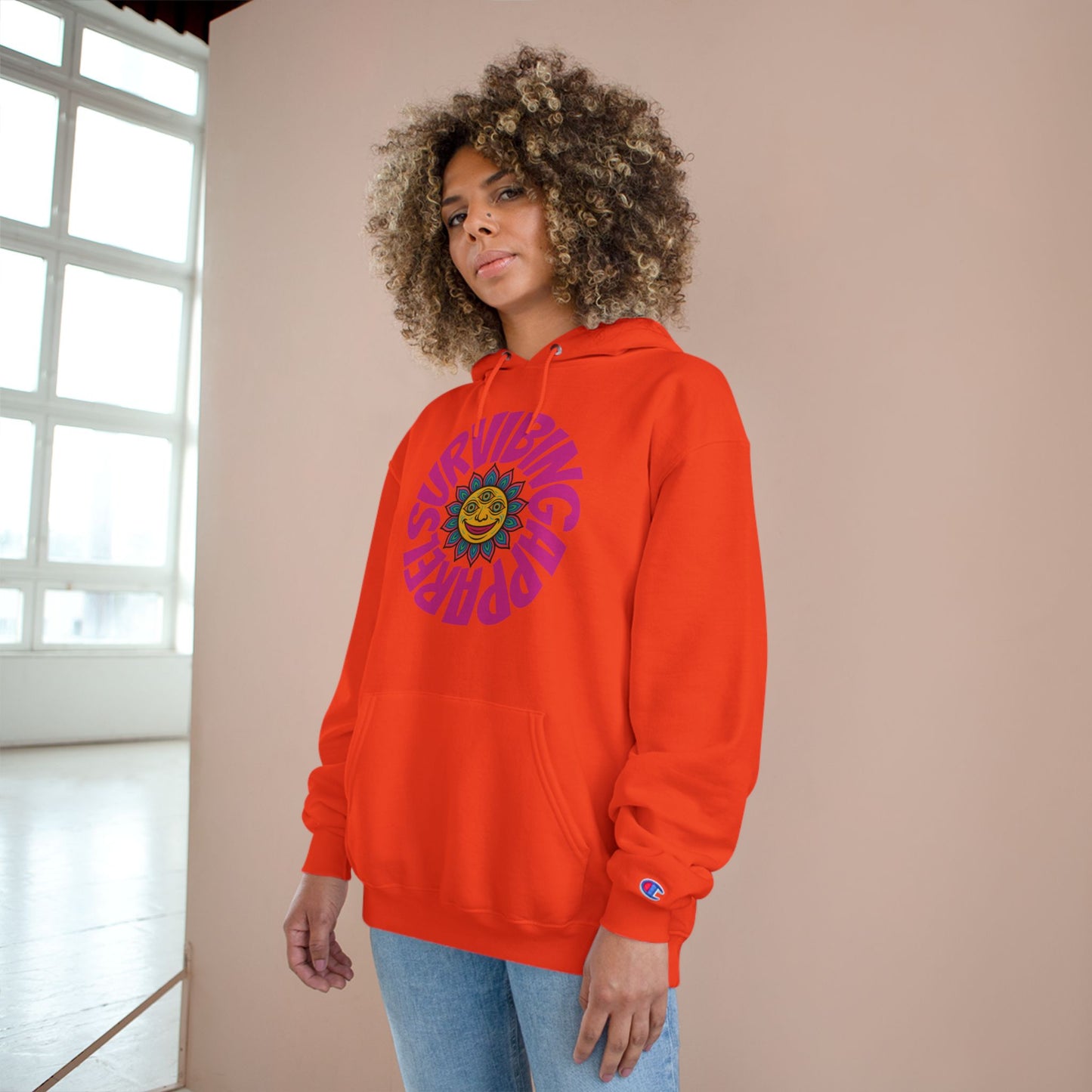 Lotus sun Champion Hoodie