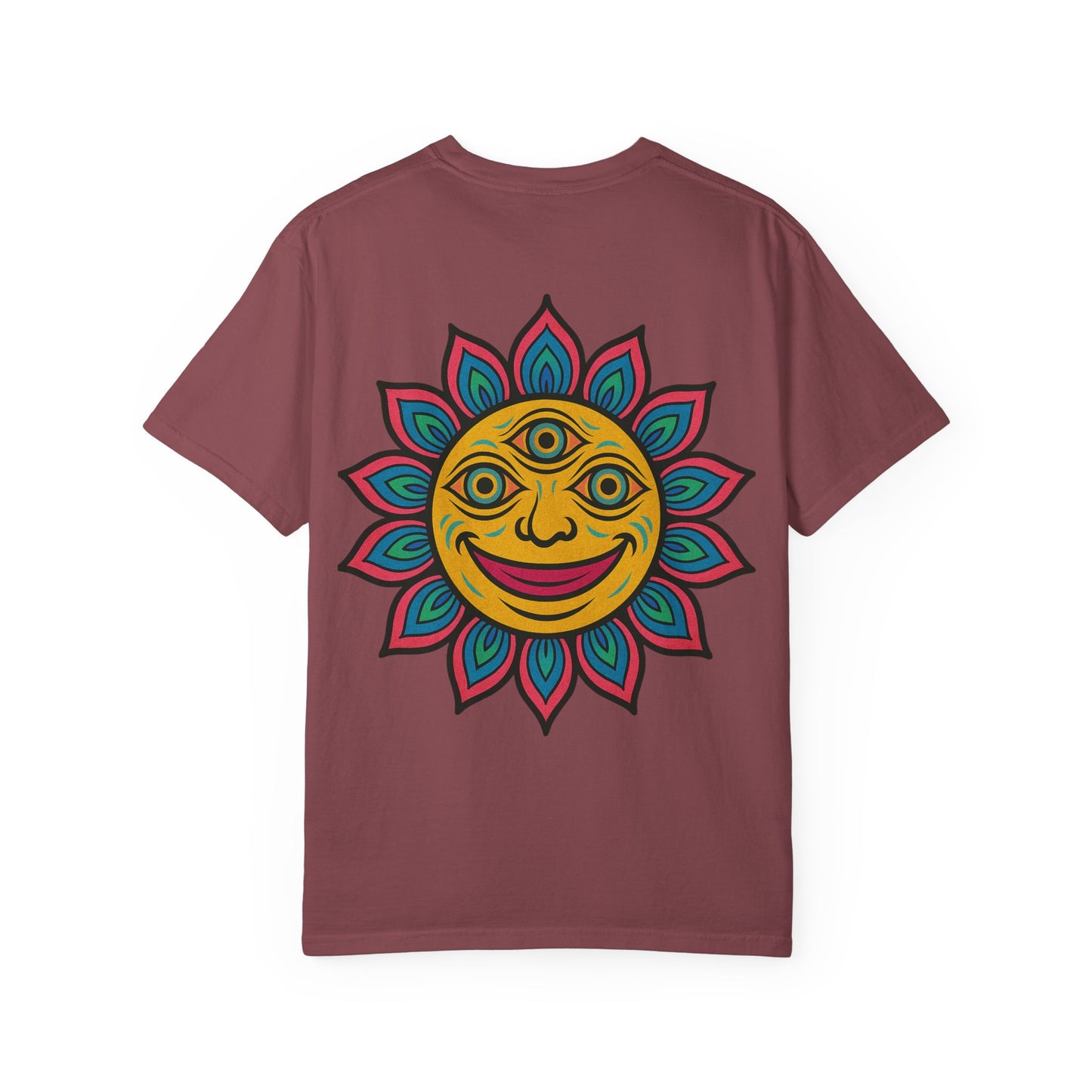 Colorful lotus Sun Graphic Tee