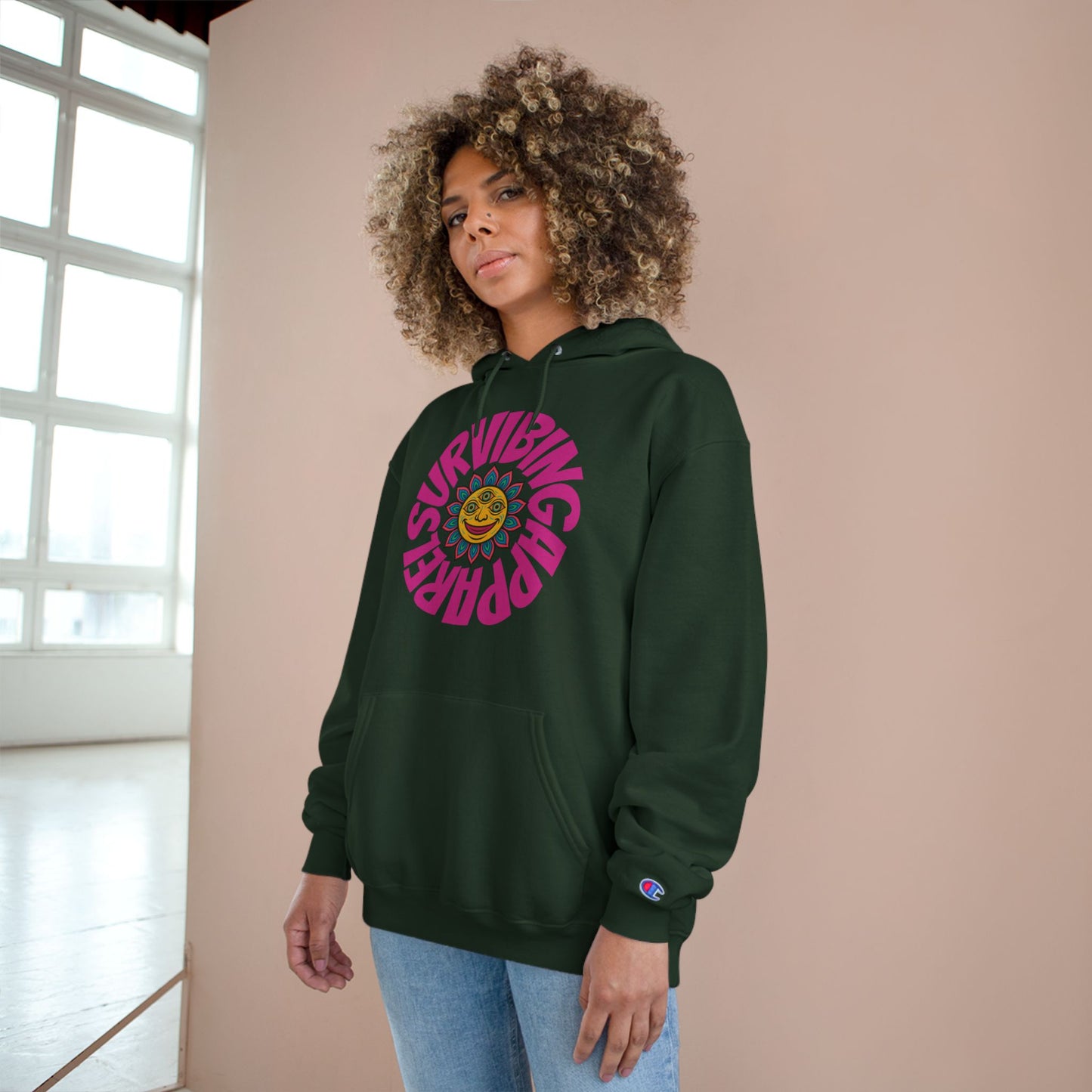 Lotus sun Champion Hoodie