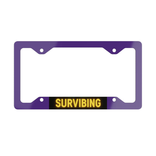 Survibing Metal License Plate Frame