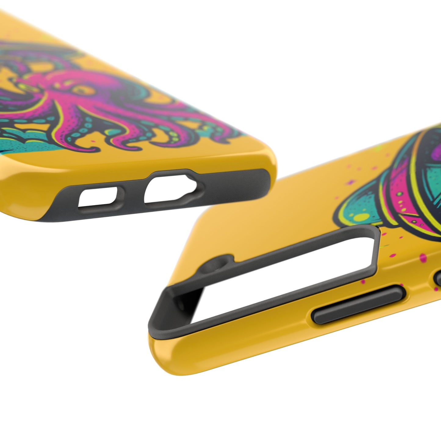 kraken Phone Case | Unique Yellow Design for Alien Lovers