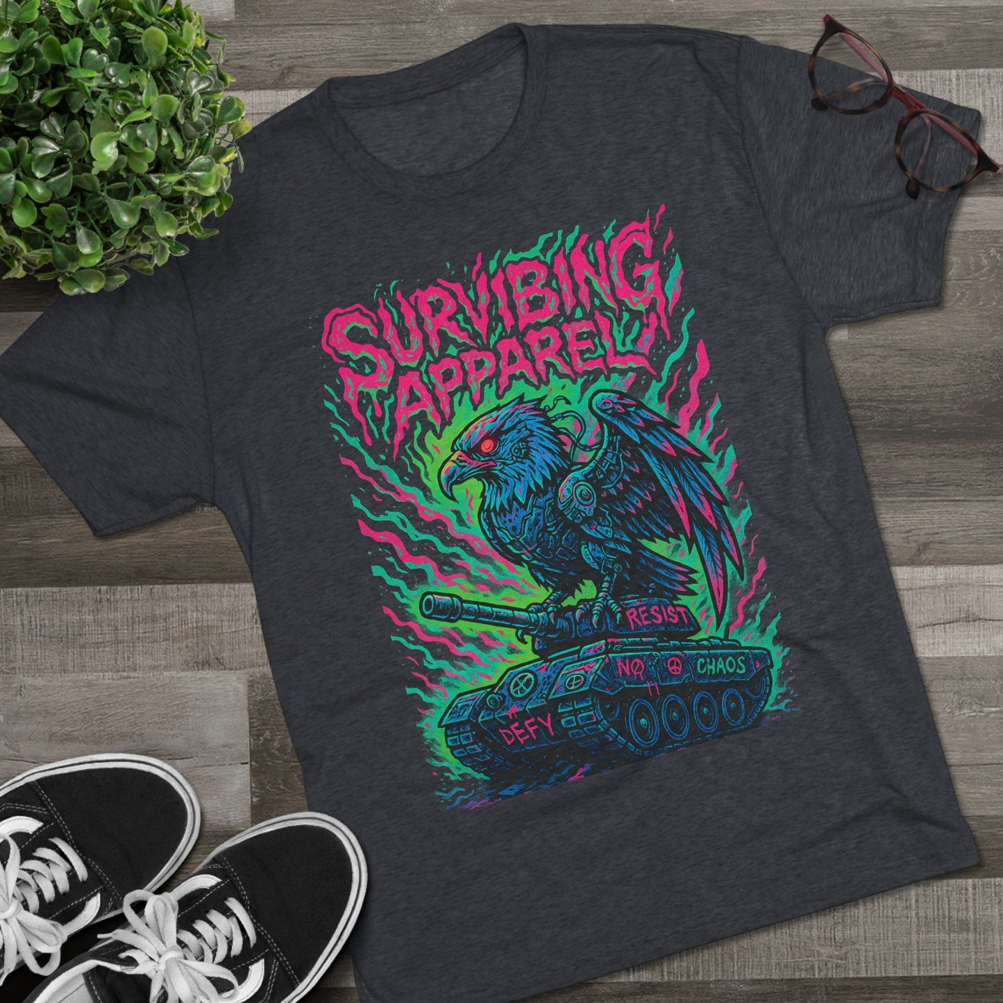 eagle tank t-shirt - birds aren't real drop