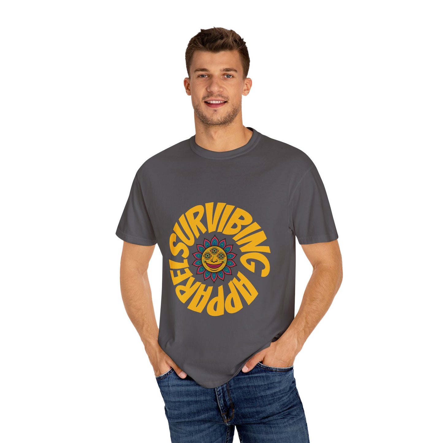 Colorful lotus Sun Graphic Tee
