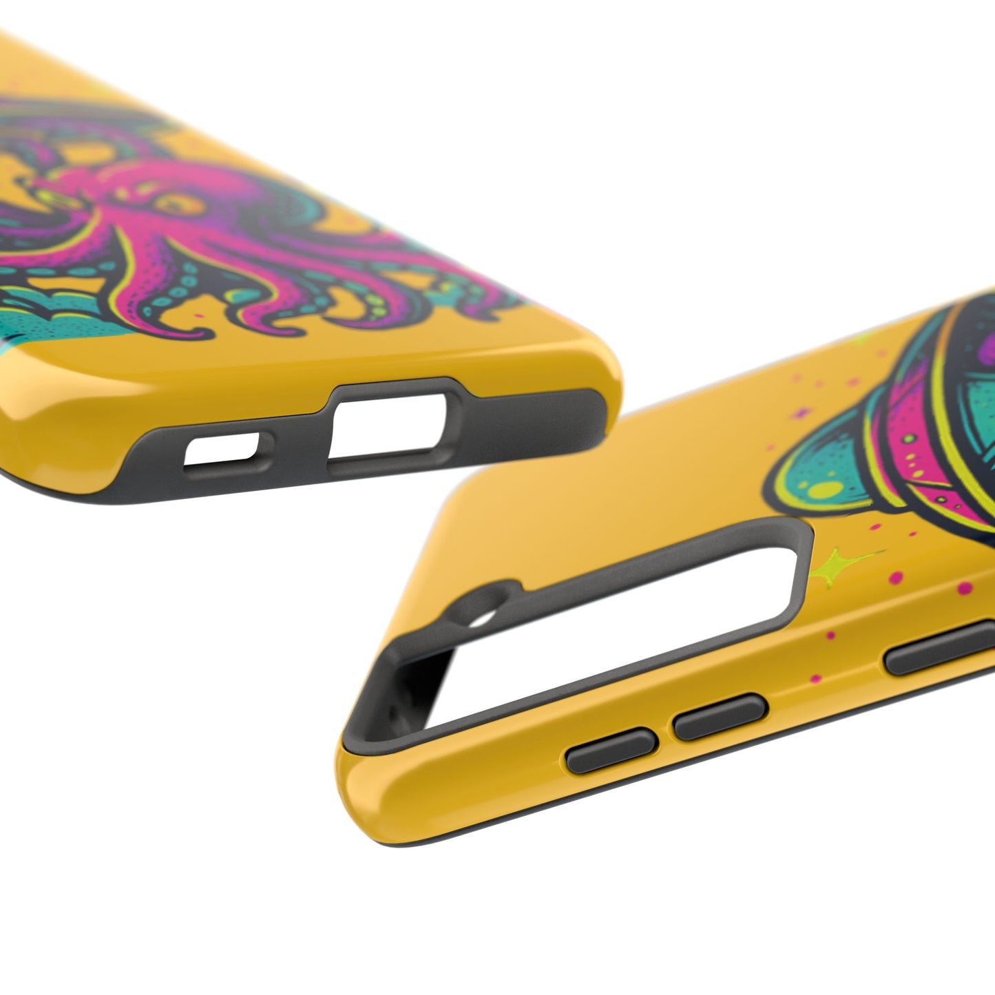 kraken Phone Case | Unique Yellow Design for Alien Lovers