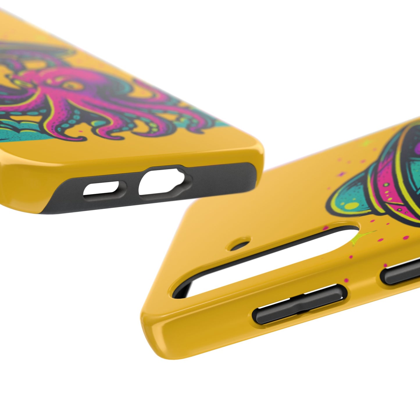 kraken Phone Case | Unique Yellow Design for Alien Lovers
